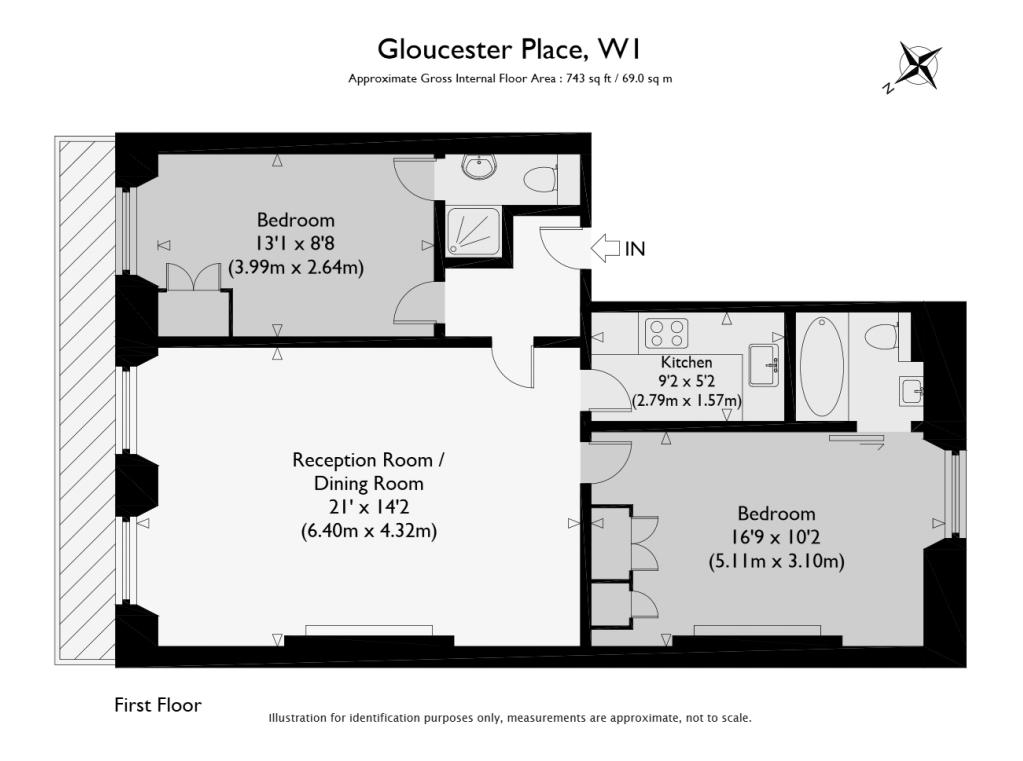 2 Bedrooms Flat to rent in Gloucester Place, London W1U