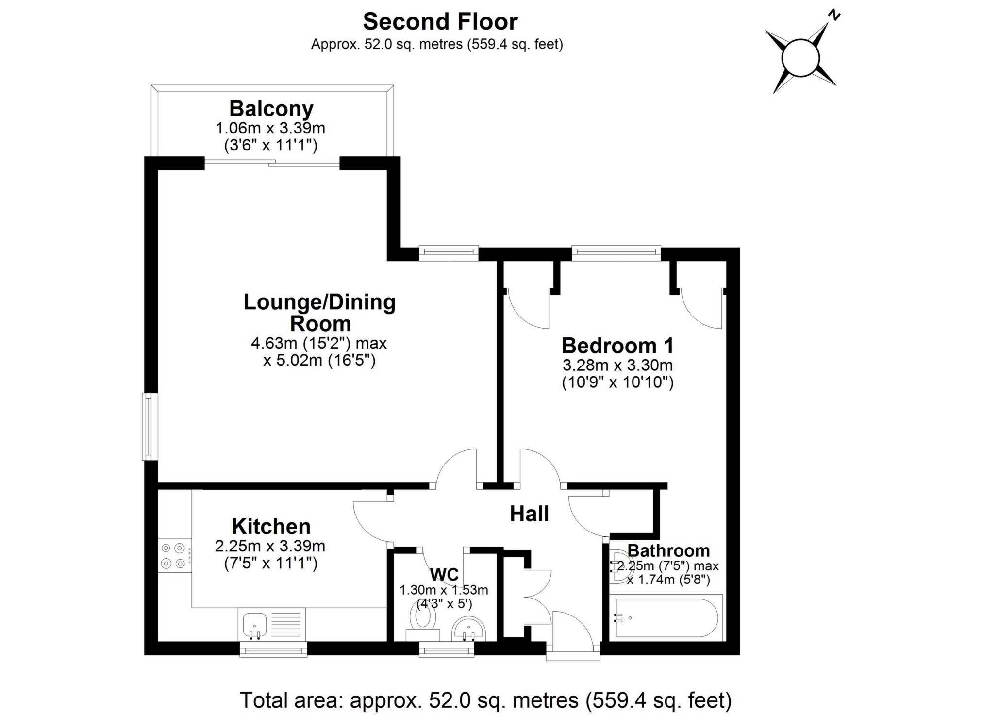 51, Cedar Court, Epping floorplan