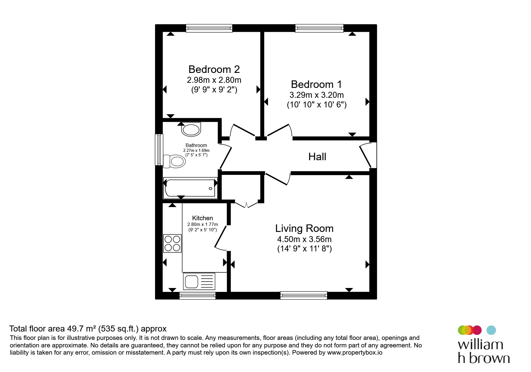 Flat 5, Rectory Court, Rectory Road, Grays floorplan