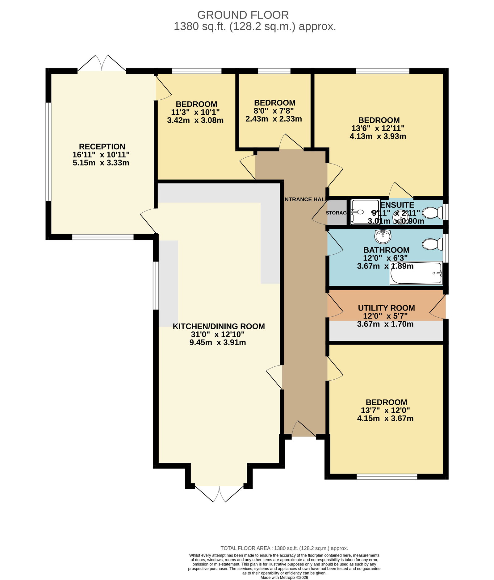 2, St. Davids Park, New Tredegar floorplan