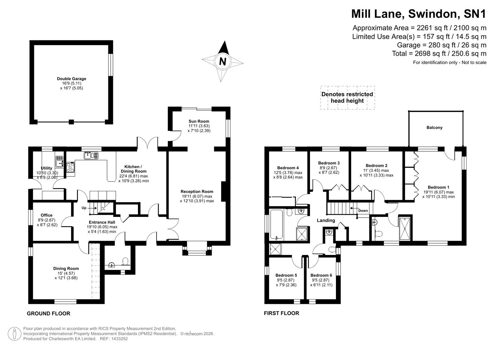 2, Mill Lane, Swindon floorplan