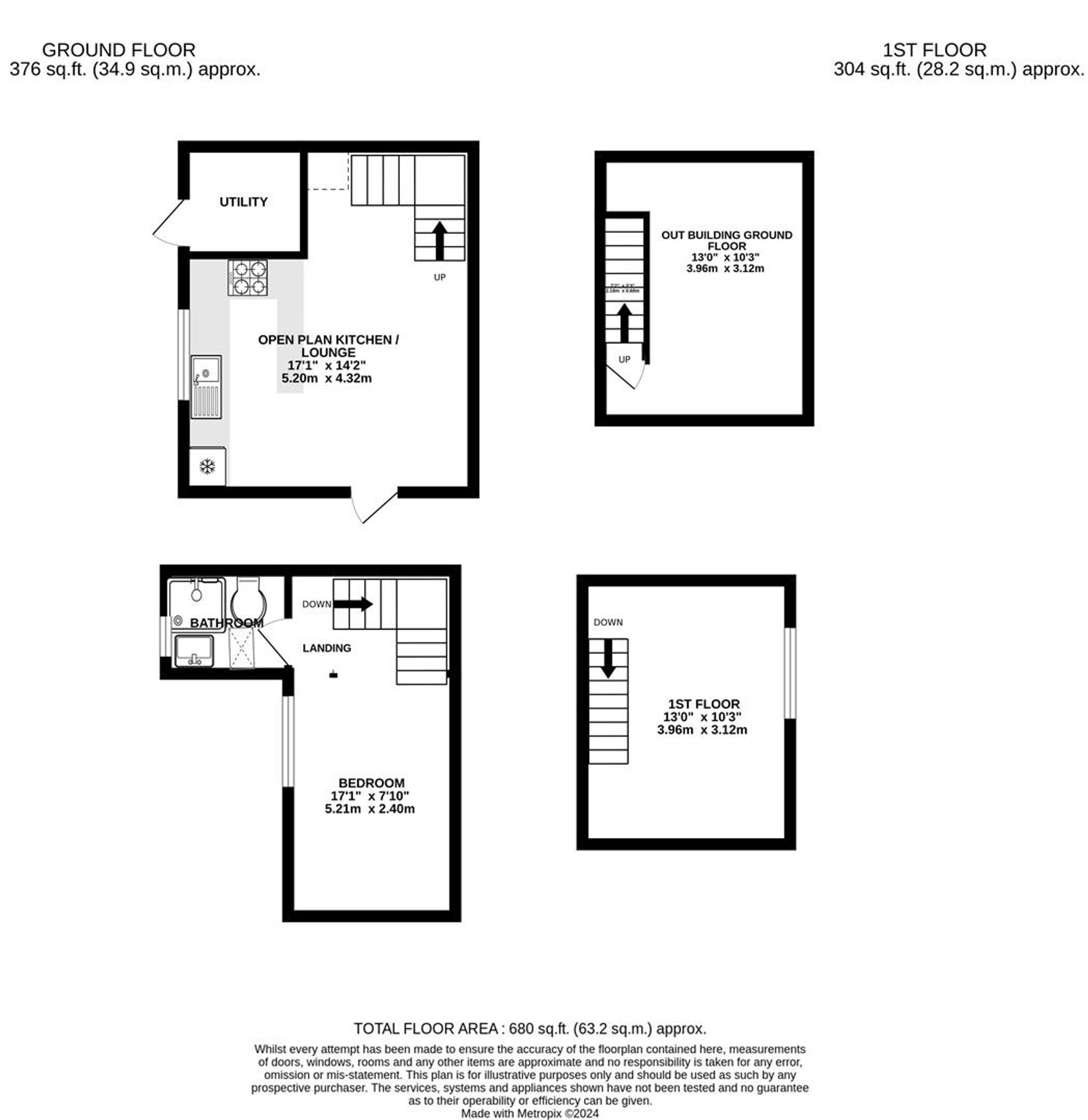 19a Stanley Street, Chesterfield floorplan