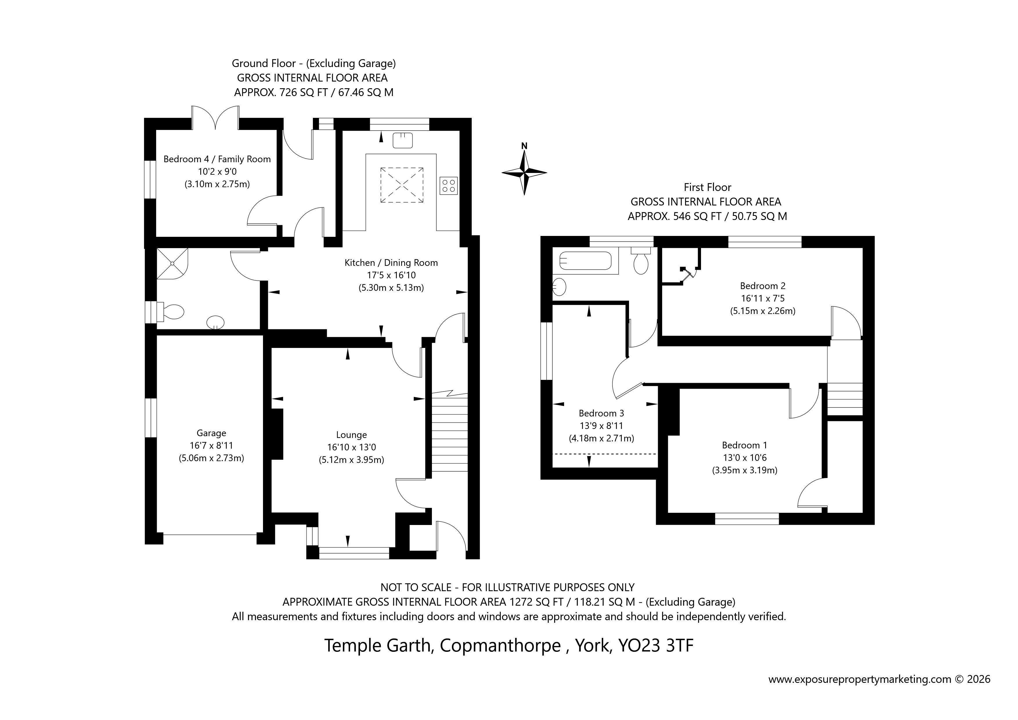 23, Temple Garth, York floorplan