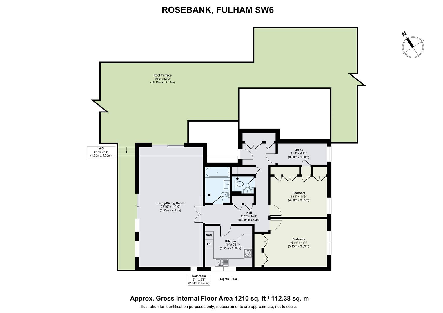 98 Rosebank, Holyport Road, Fulham floorplan