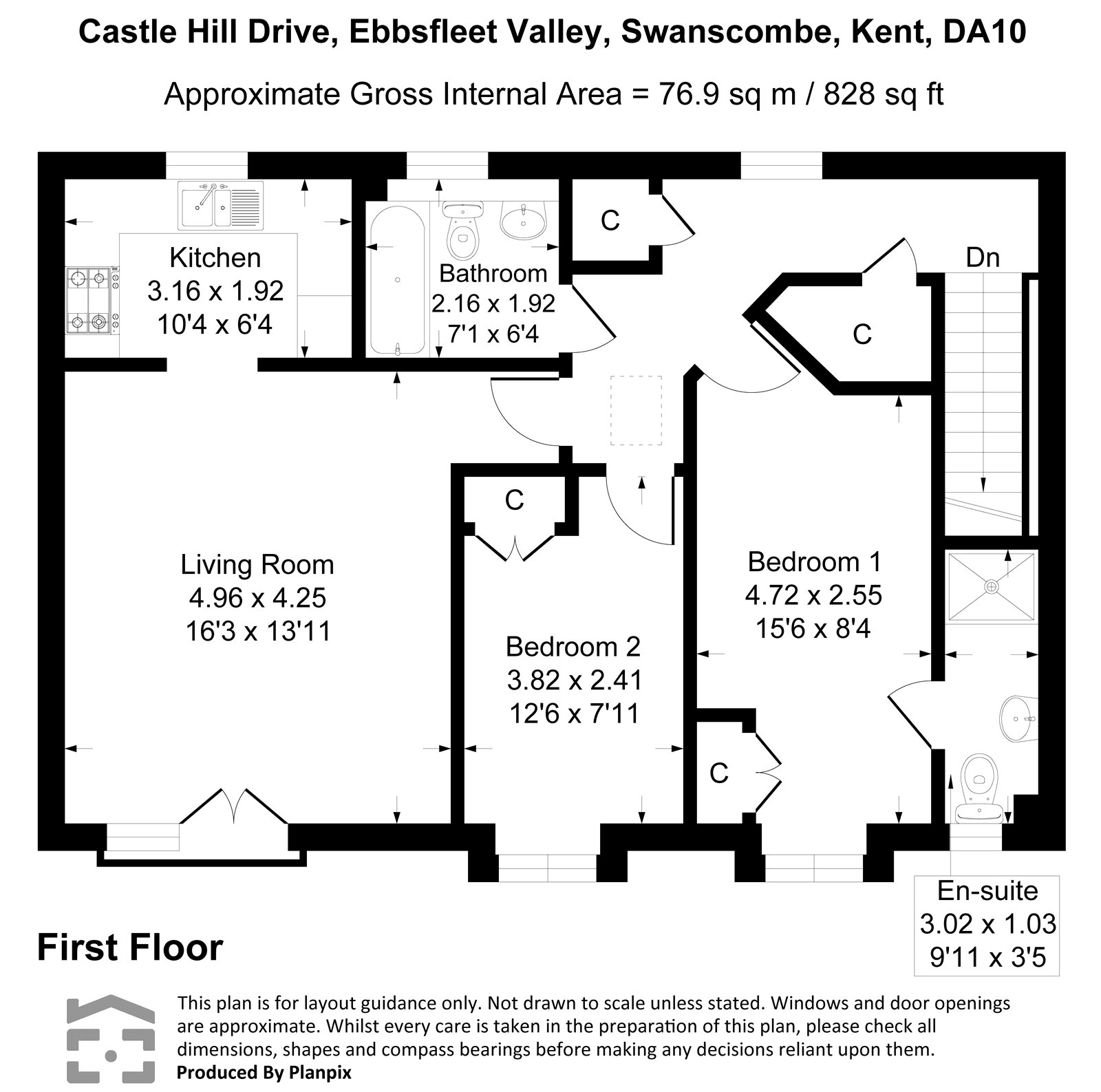 95, Castle Hill Drive, Swanscombe floorplan