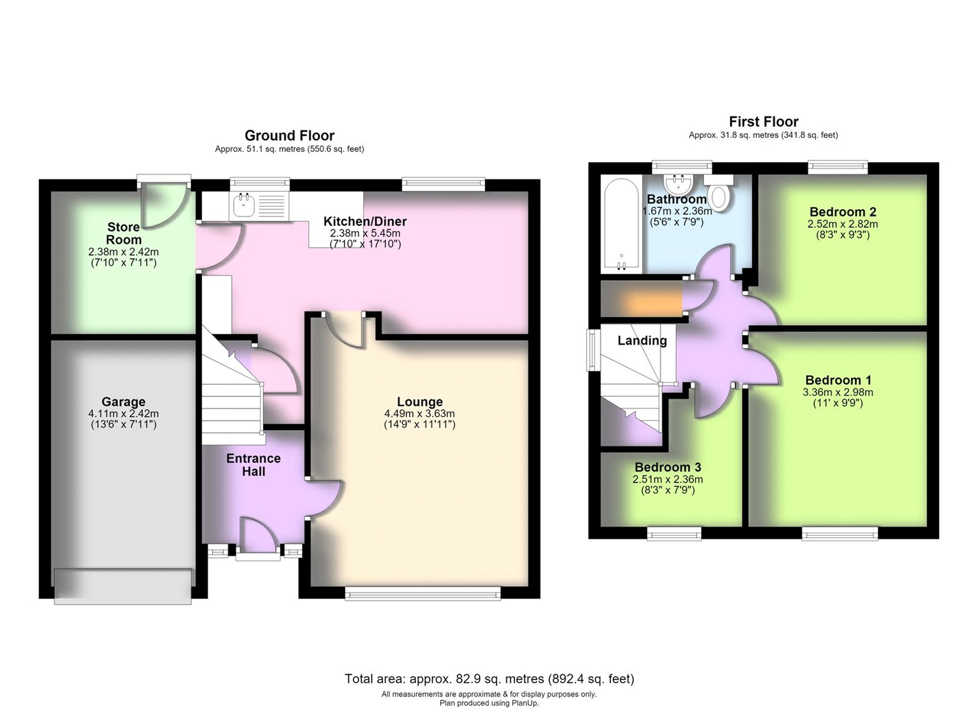 74, Stanmore Drive, Telford floorplan