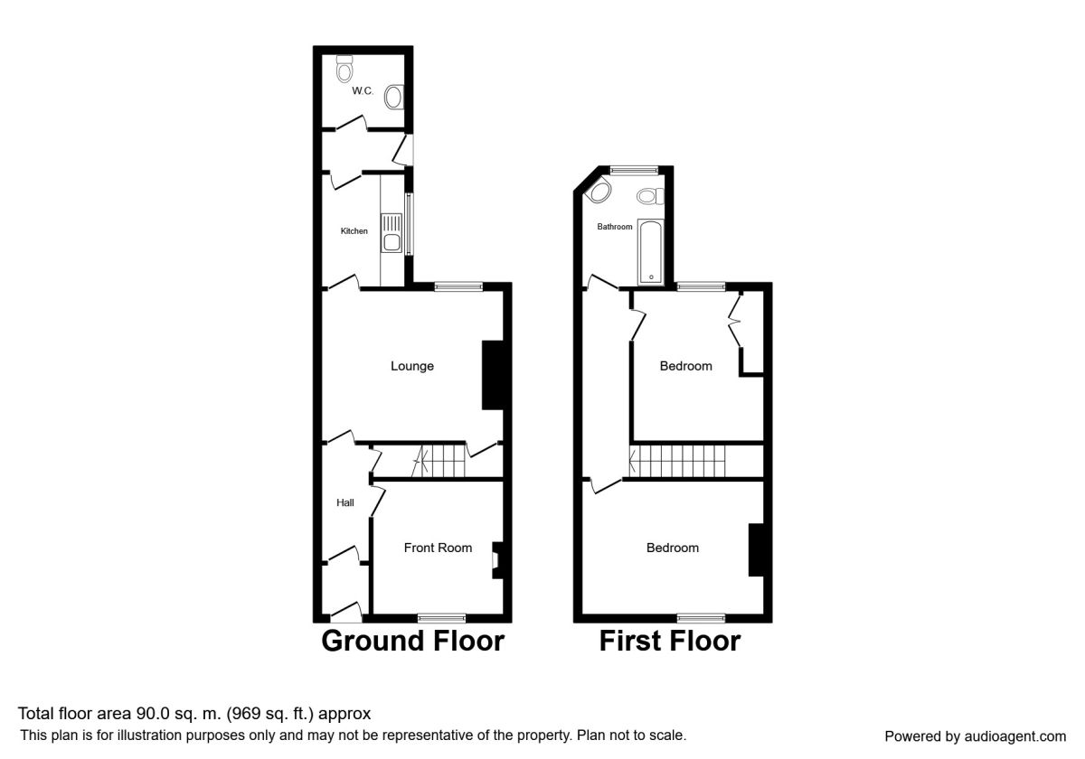 2 Bedrooms Terraced house for sale in Woodville Terrace, Darwen BB3