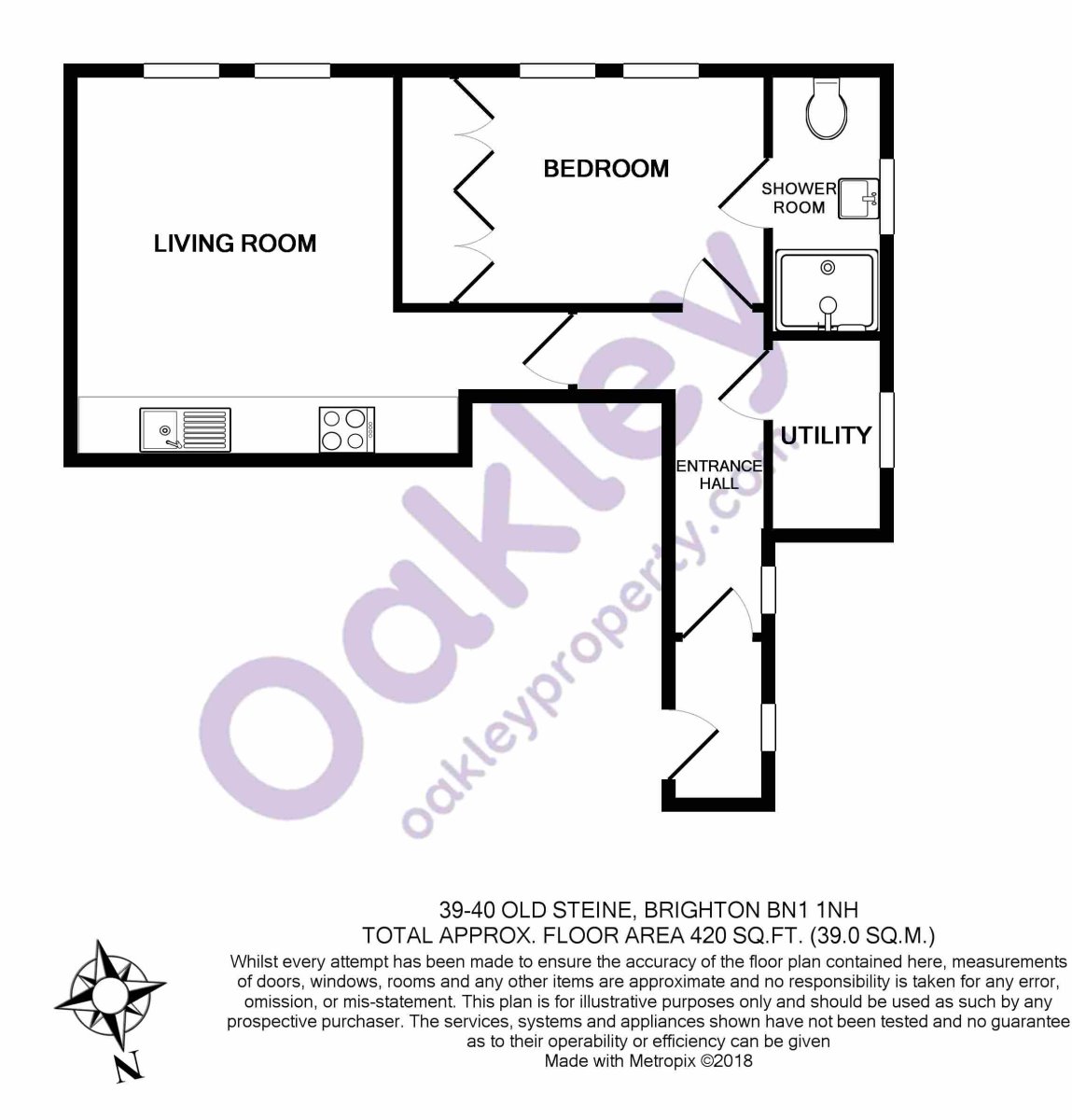 39-40 Old Steine, Brighton floorplan