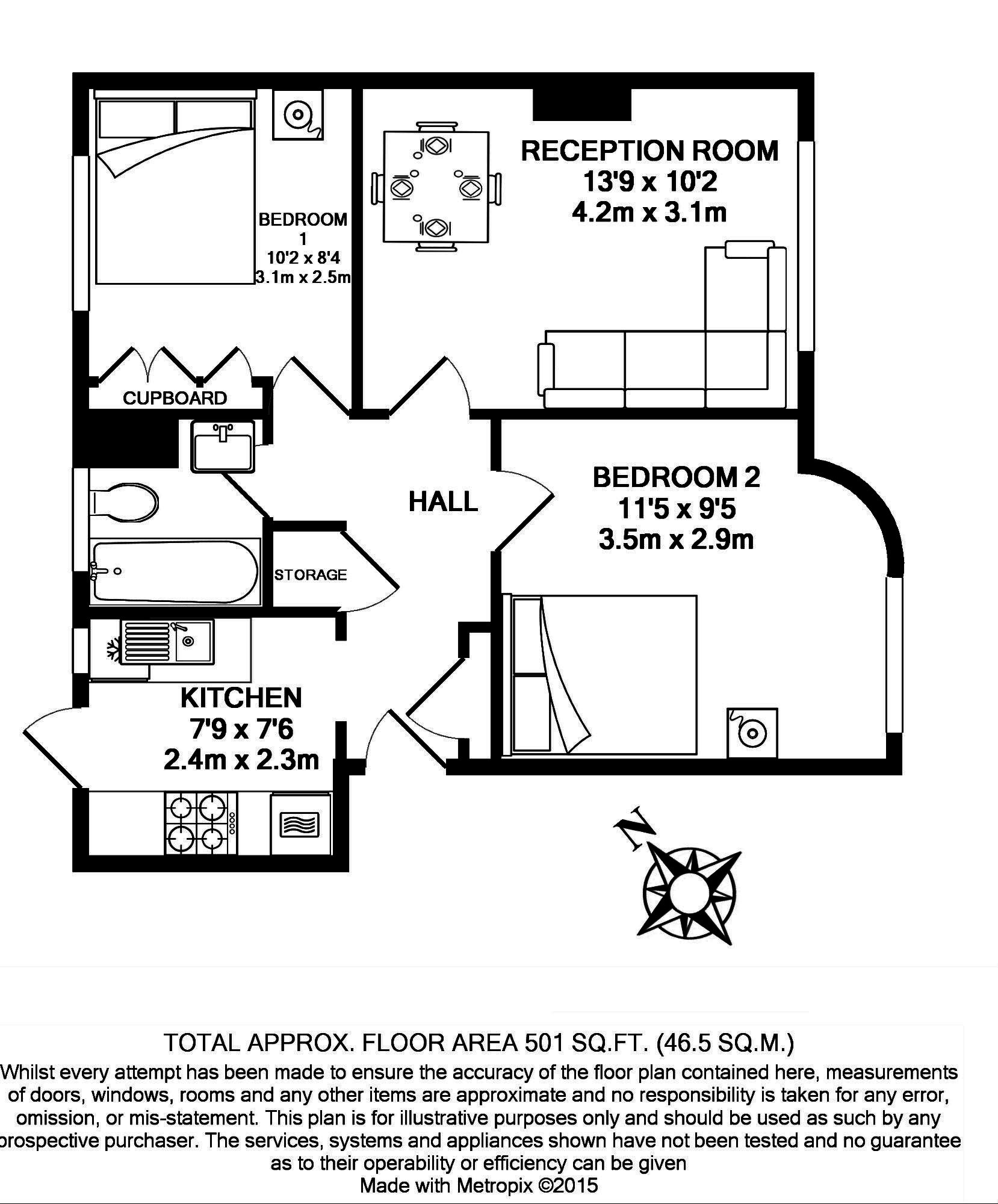 2 Bedrooms Flat to rent in Dukes House, Paxton Road, London W4