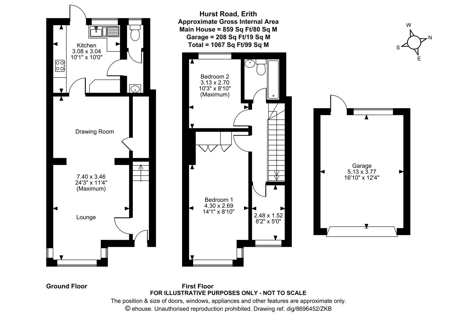 72, Hurst Road, Erith floorplan