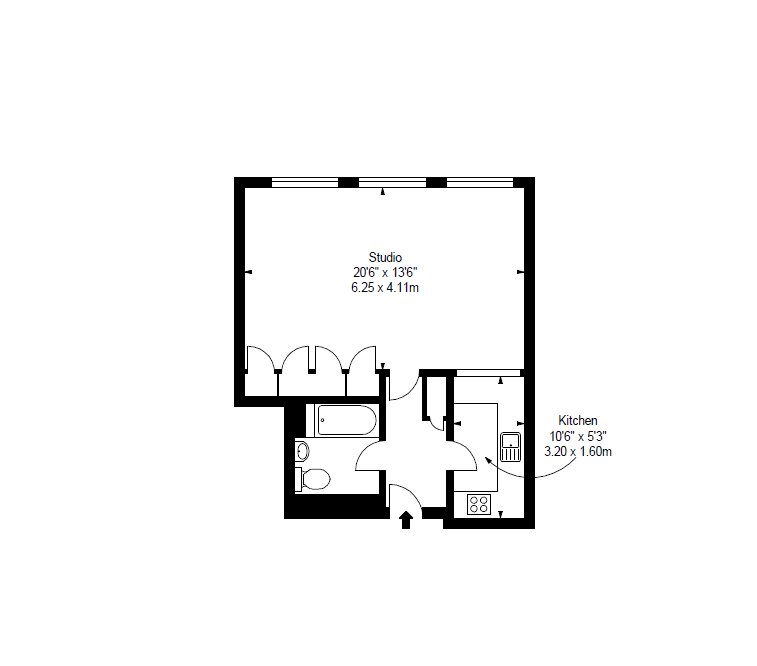 Flat 26,, Luke House, Westminster floorplan