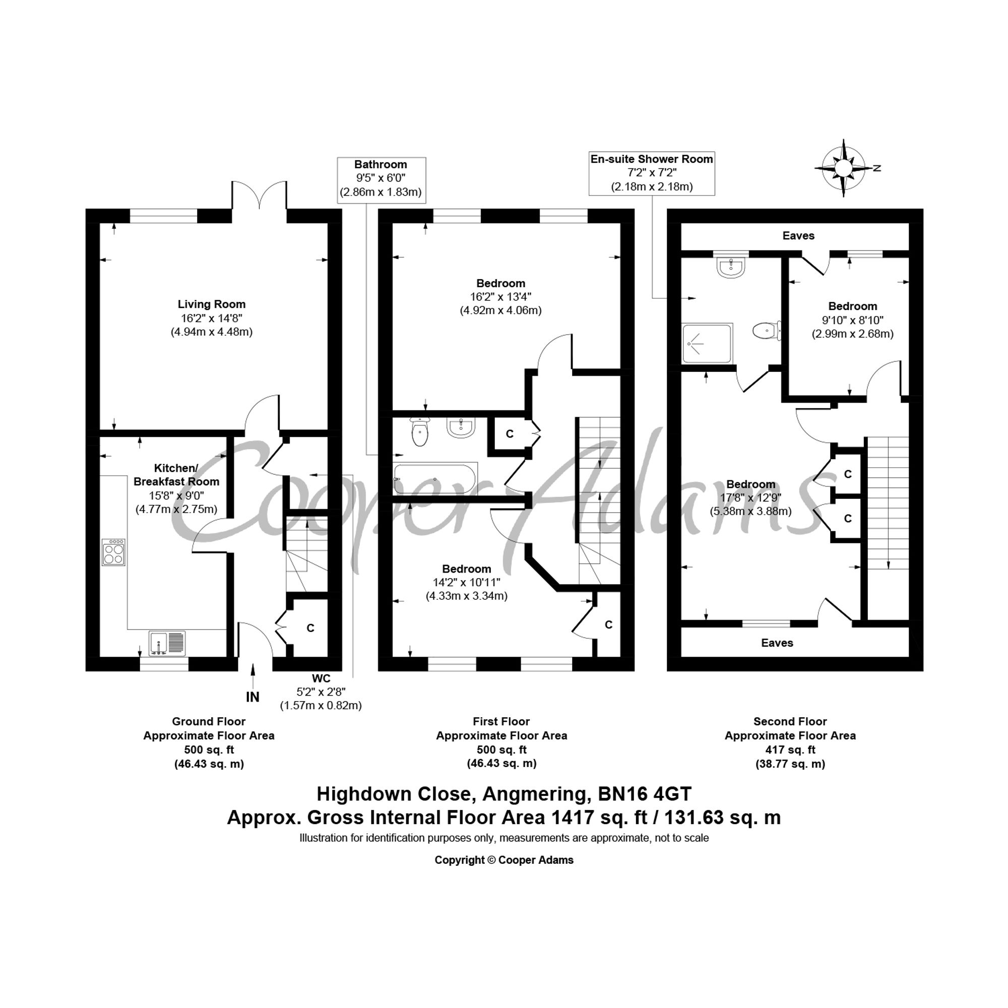 9 Highdown Close, Littlehampton floorplan