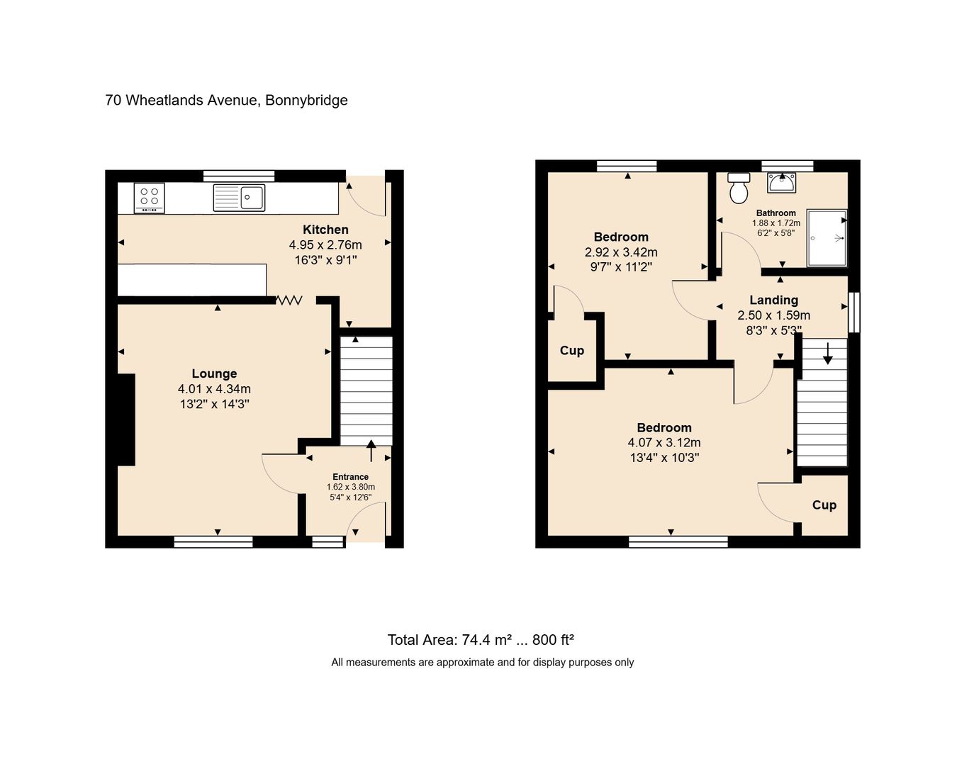 70, Wheatlands Avenue, Bonnybridge floorplan