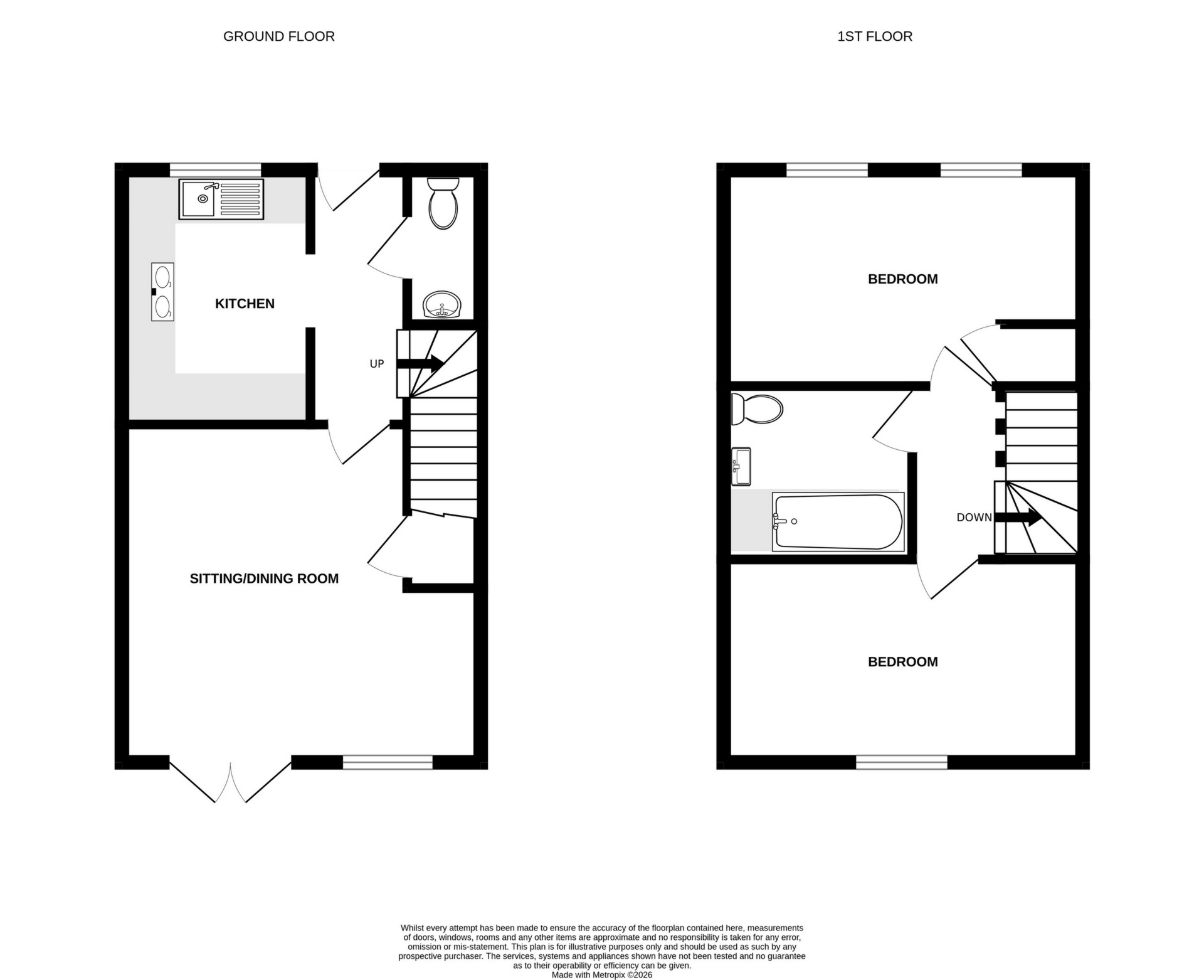 Mill Road, Deal floorplan