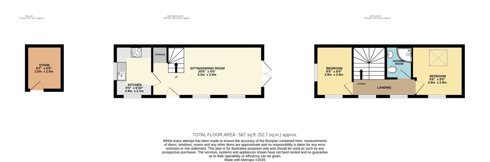 The Tank House, Walwyn Road, Malvern floorplan