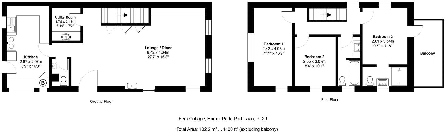 Port Isaac, Cornwall floorplan