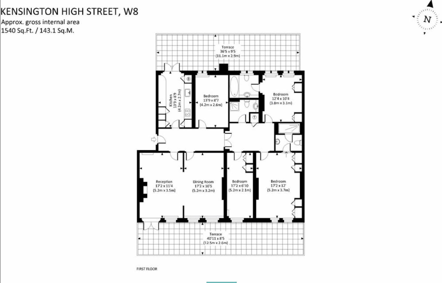 4 Bedrooms Flat to rent in Kensington High Street, London W8