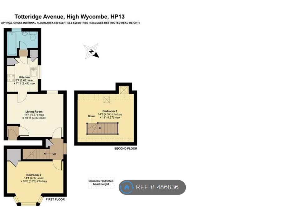 2 Bedrooms Flat to rent in Totteridge Avenue, High Wycombe HP13