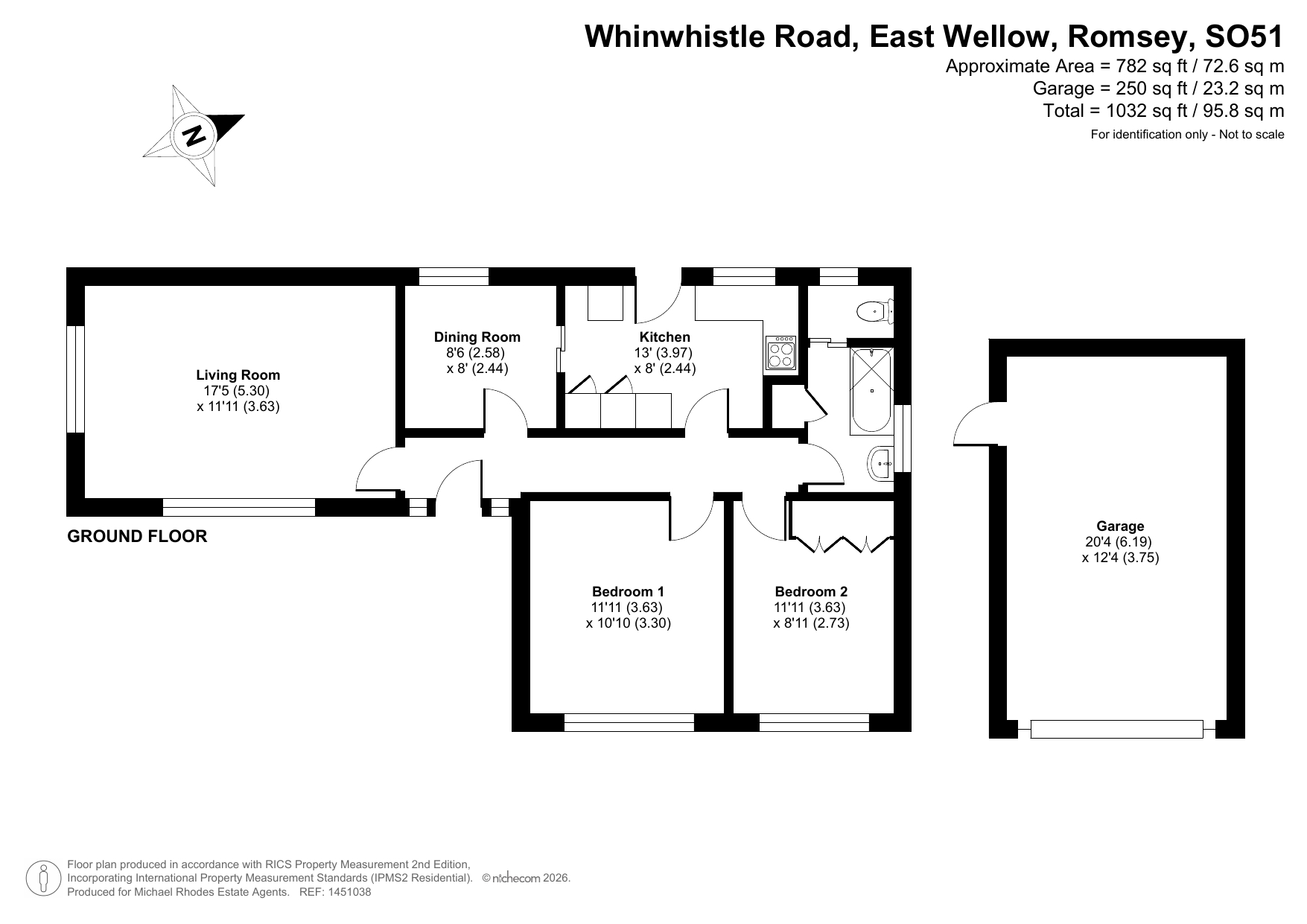 Wentworth,, Whinwhistle Road, Romsey floorplan