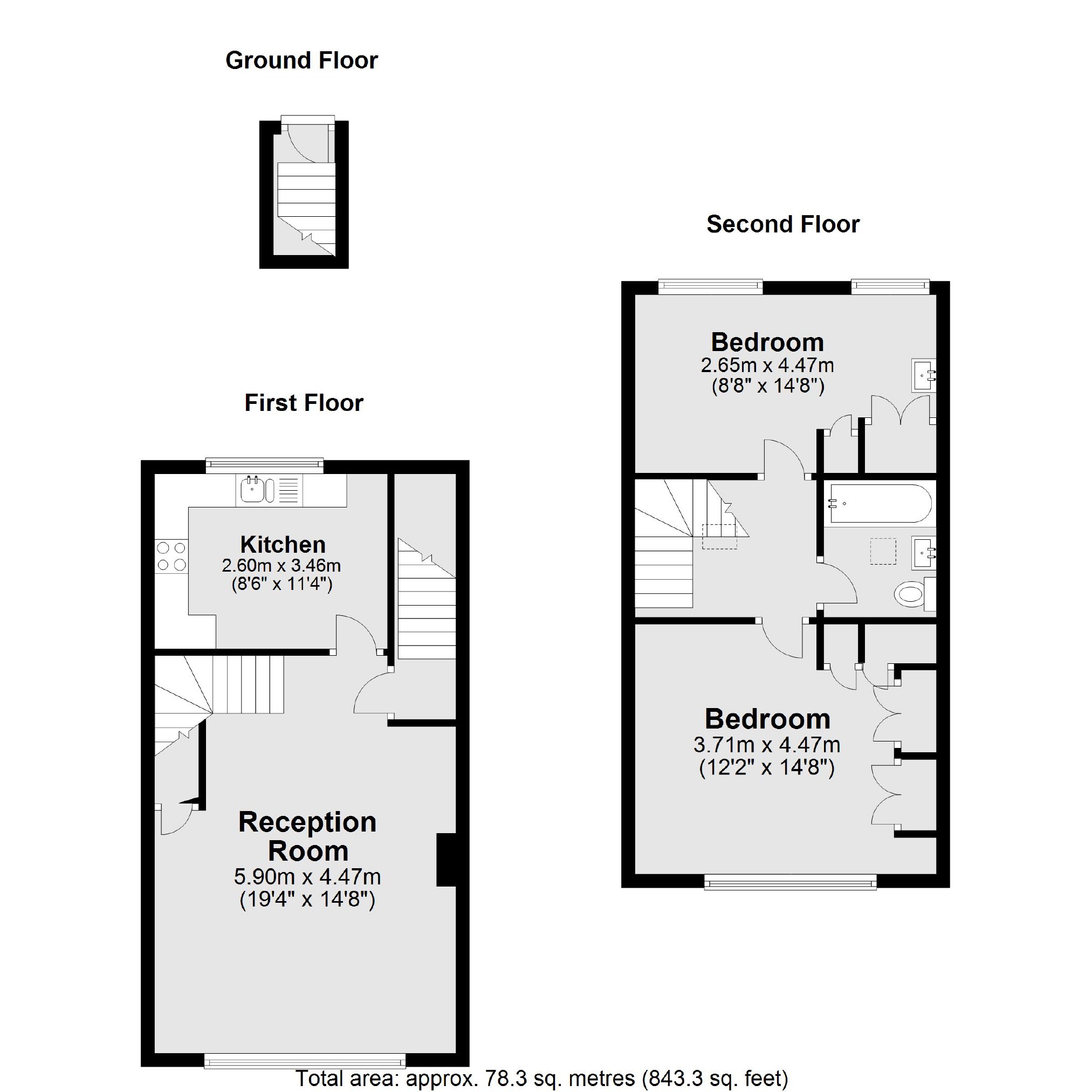 Blandford Road, Teddington TW11, 2 bedroom for sale