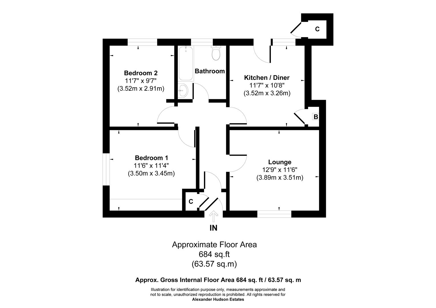 409, Stoneleigh Avenue, Newcastle Upon Tyne floorplan