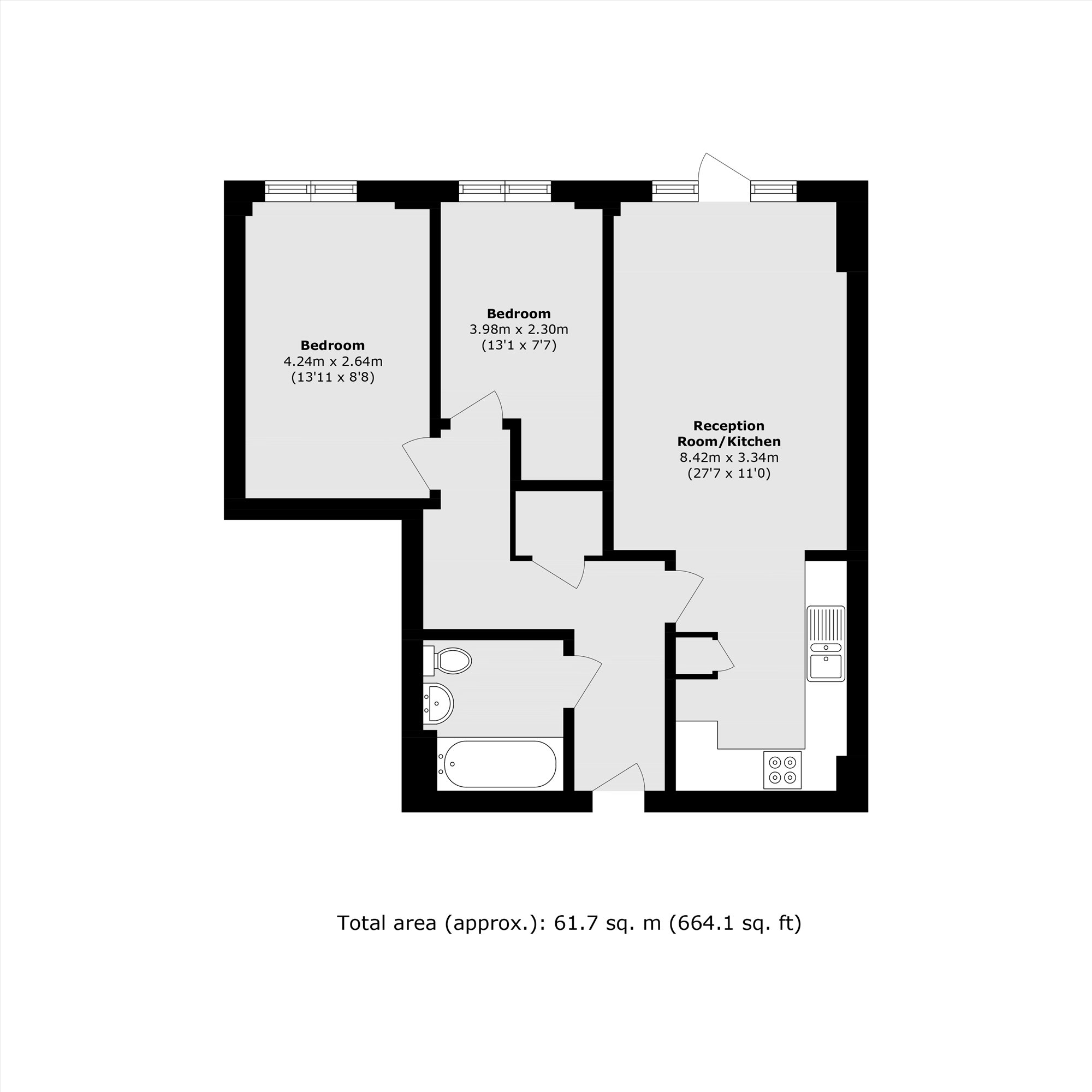 Flat 4, St. Peters Gardens, Ladywell Road, London floorplan