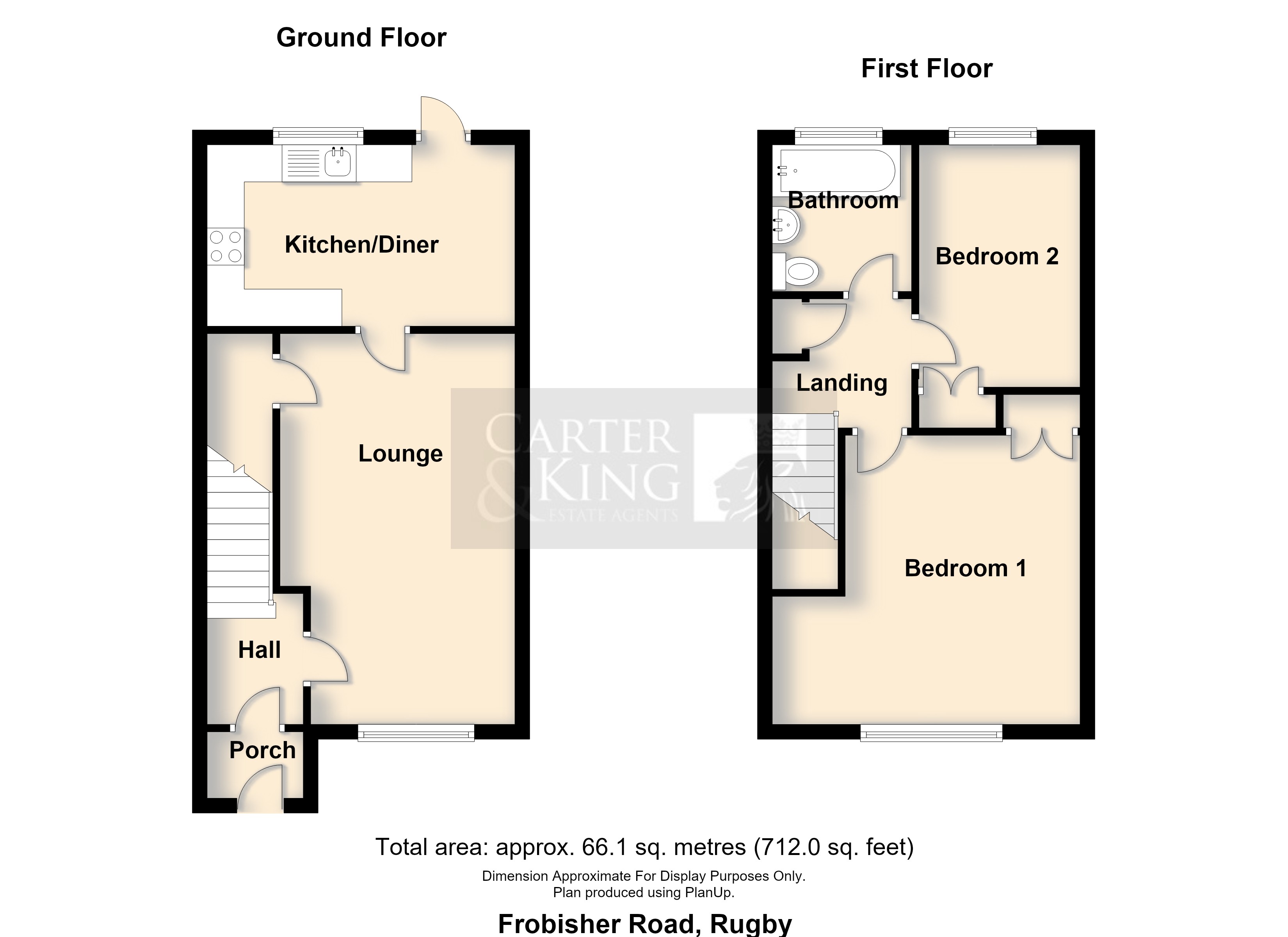 61, Frobisher Road, Rugby floorplan