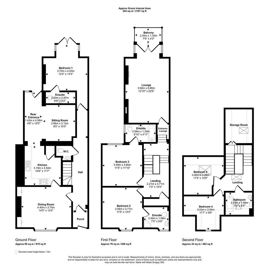Sea View, Windy Hall, Fishguard floorplan