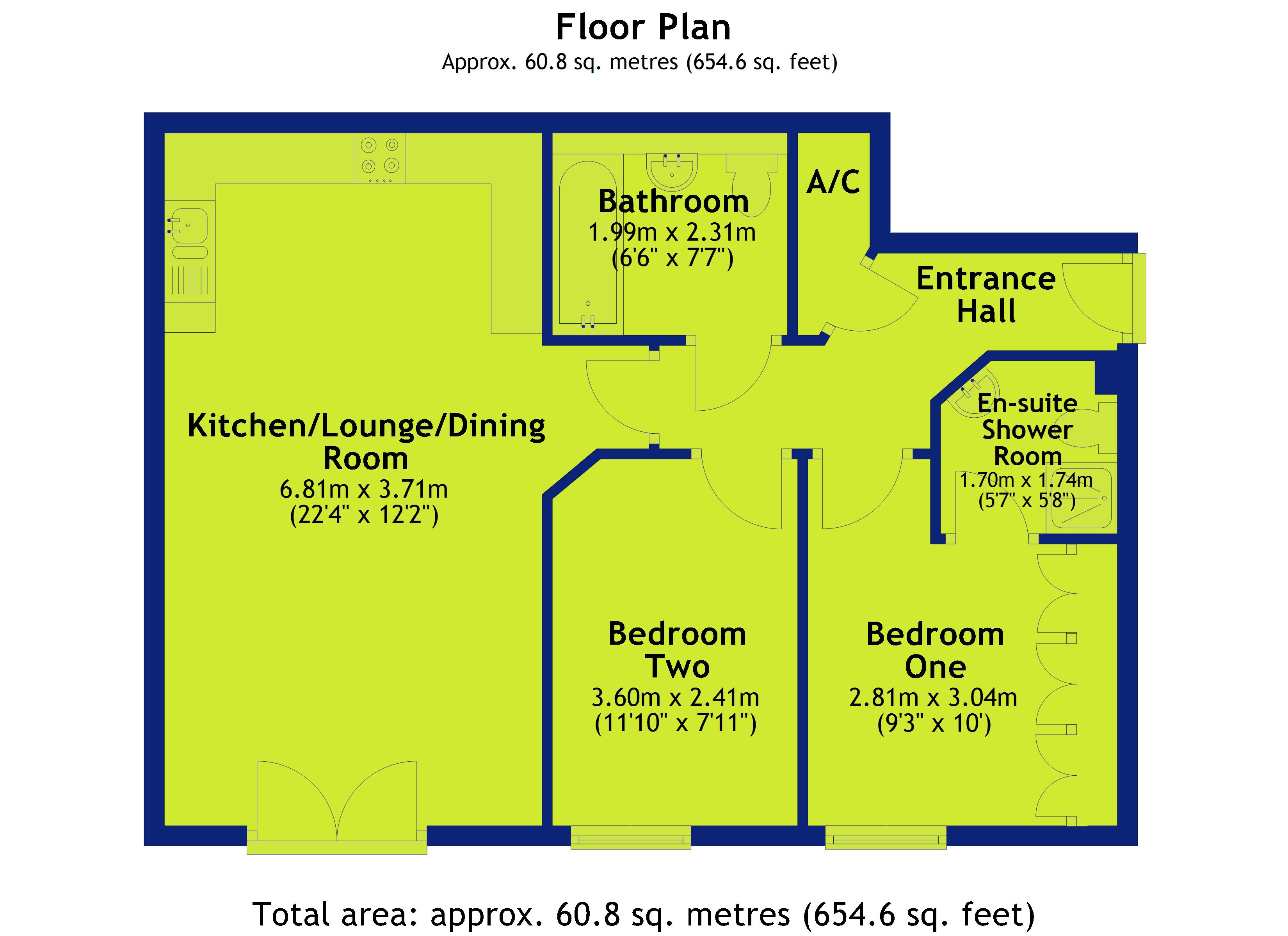 2 Bedrooms Flat for sale in Marine House, Castle Quay Close, Nottingham NG7