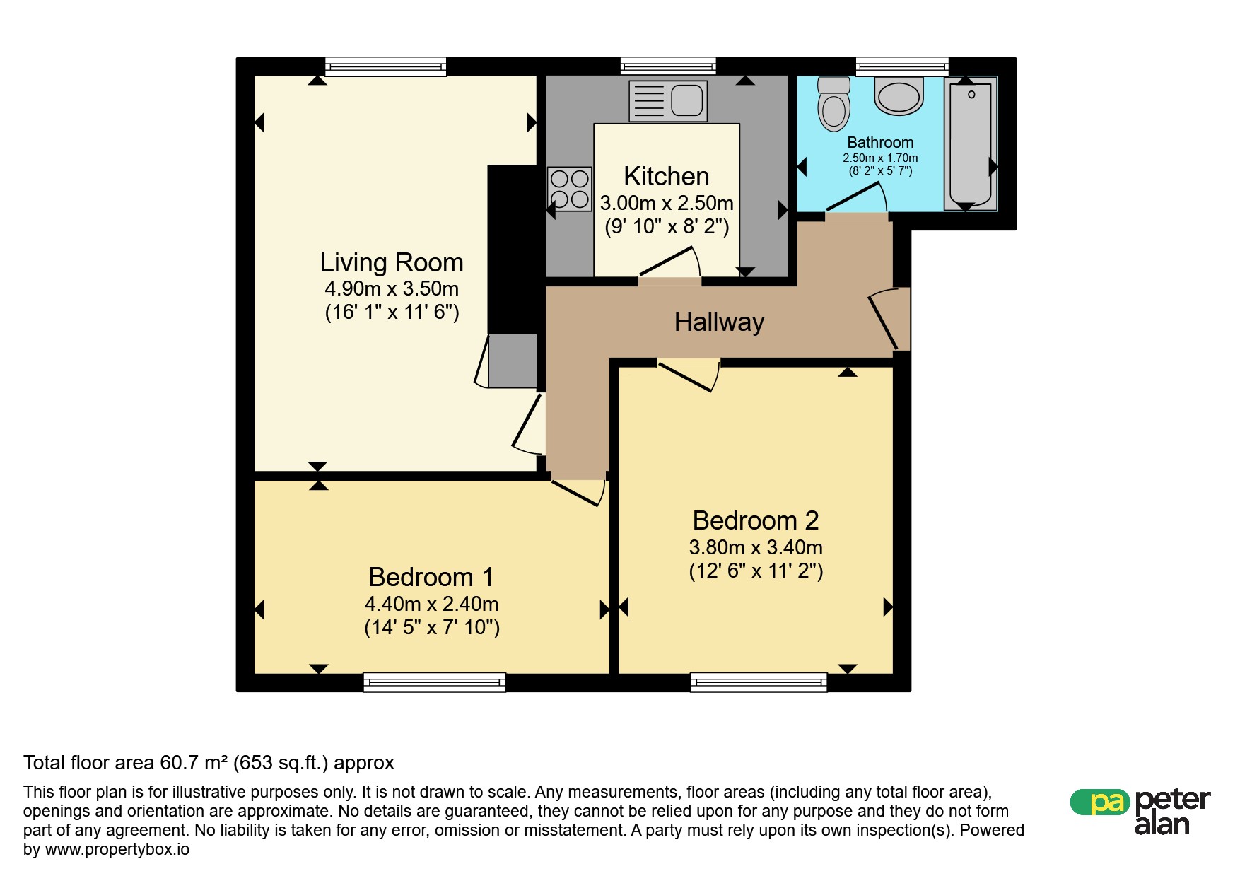 24, Treharne Flats, Pontypridd floorplan
