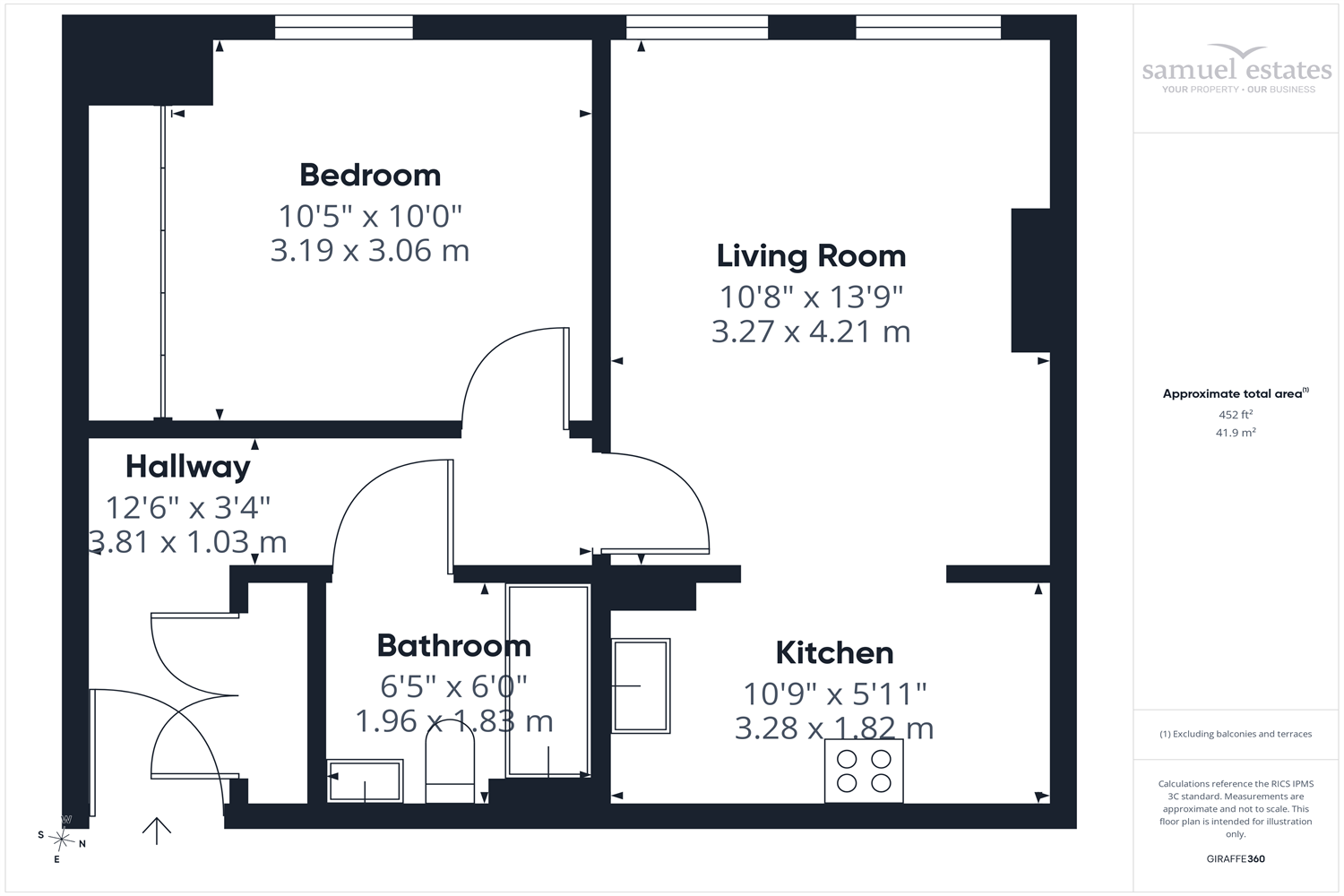 2, Flat 6, Westwell Road Approach, London floorplan