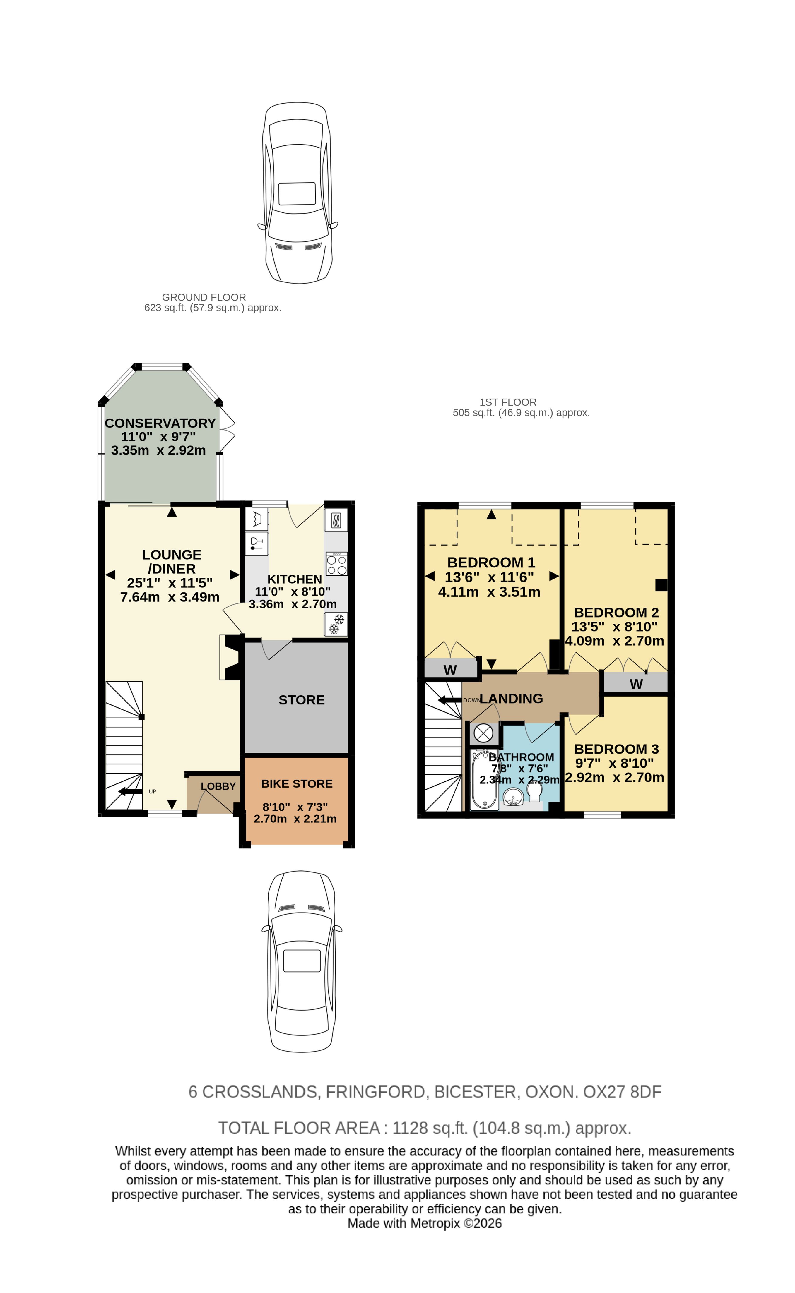 6, Crosslands, Bicester floorplan