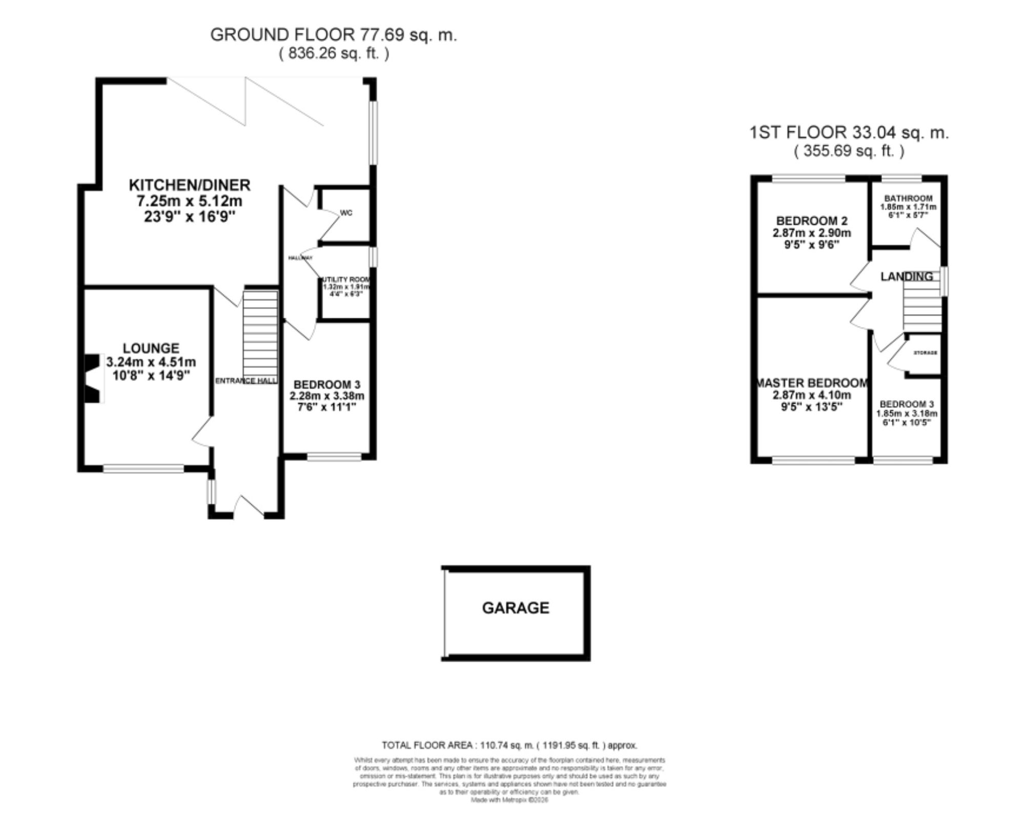 27 Pensford Grove, Stoke-On-Trent floorplan
