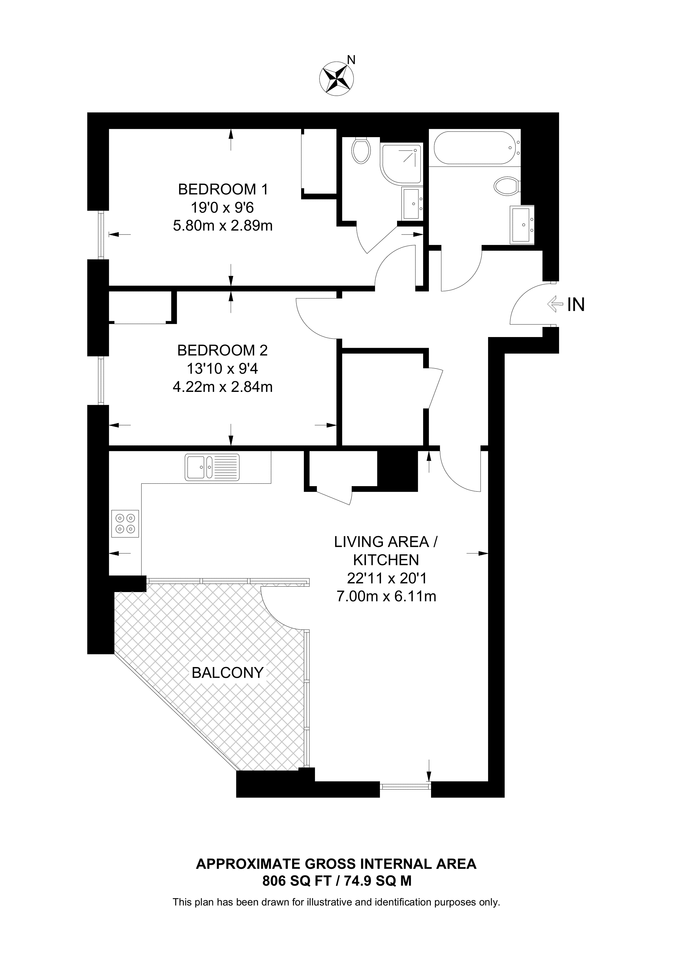 77 Discovery Tower floorplan