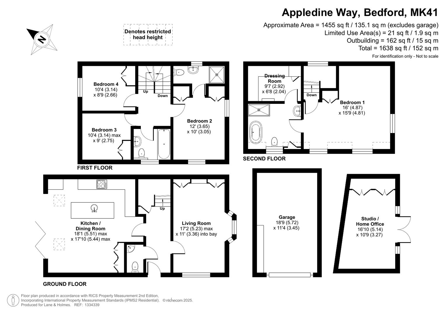 40, Appledine Way, Bedford floorplan