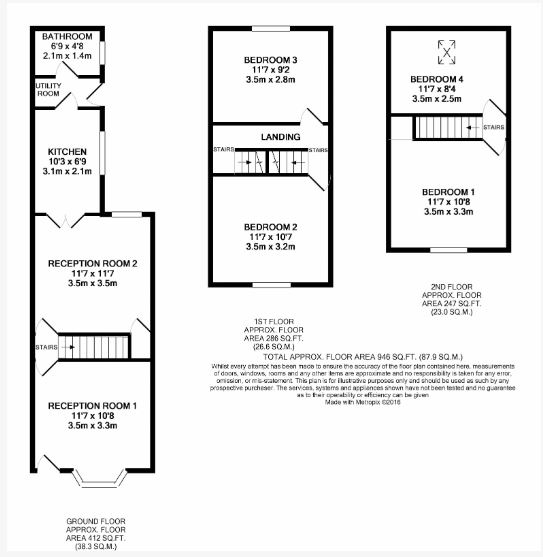 MAIN PROPERTY, 16, Cromwell Street, Lincoln floorplan