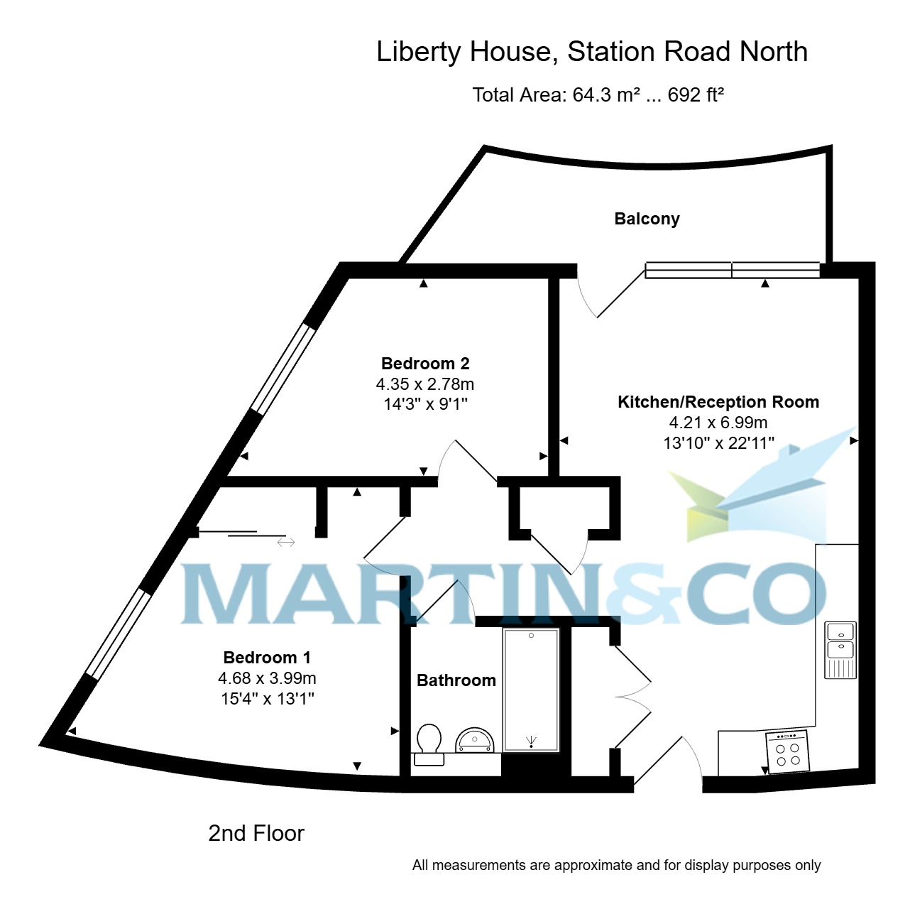 16, Liberty House, Egham floorplan
