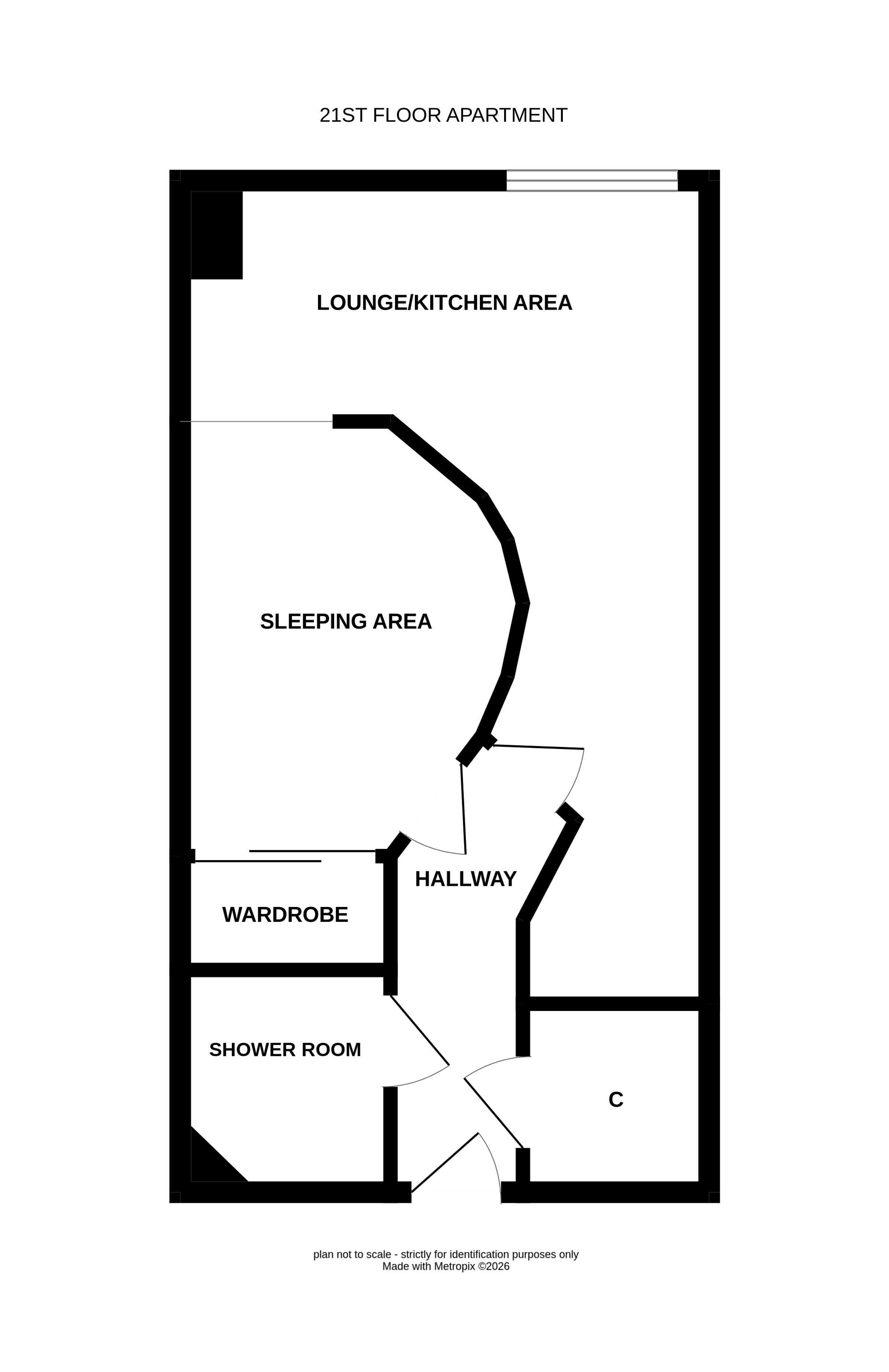 2107, Bridgewater Place, Leeds floorplan