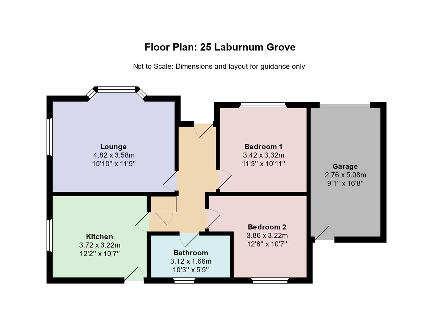25, Laburnum Grove, Maryport floorplan