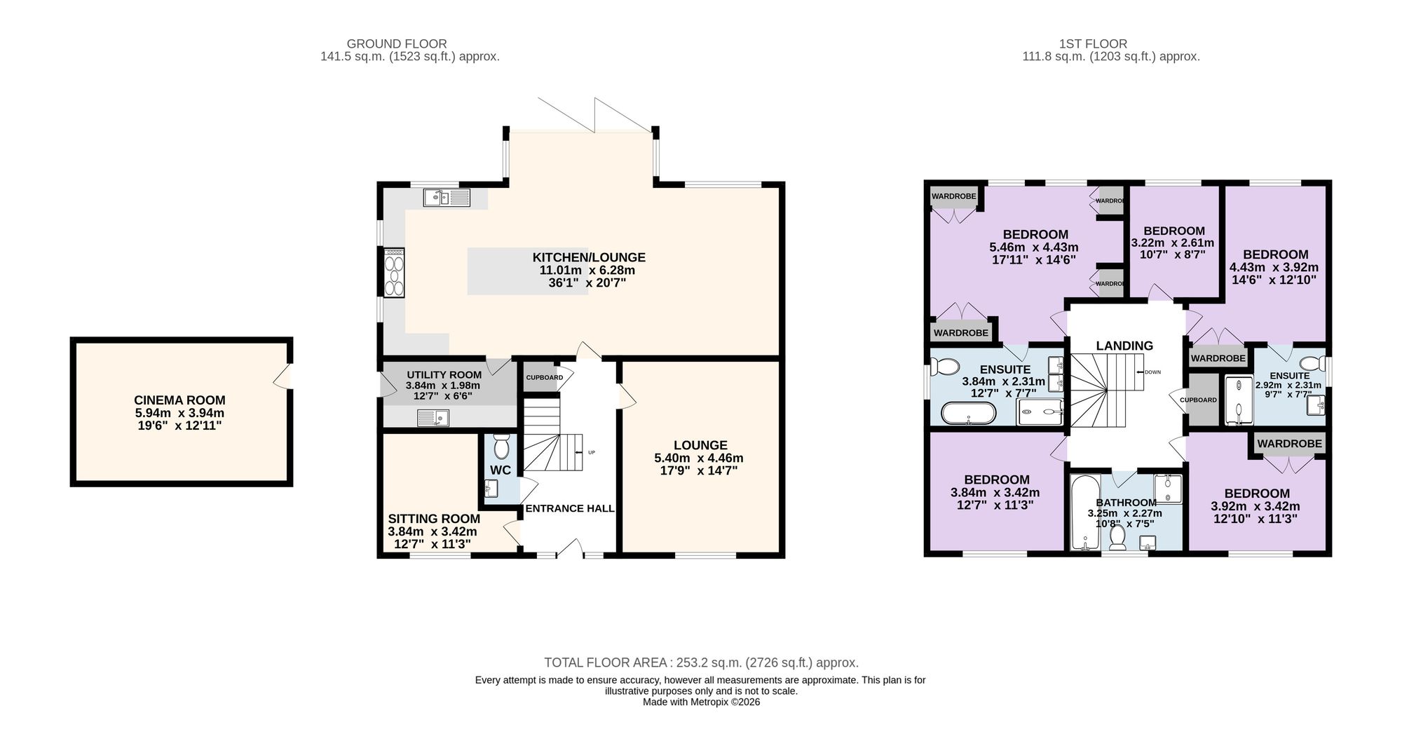 Turner House, Tabley Lane, Preston floorplan