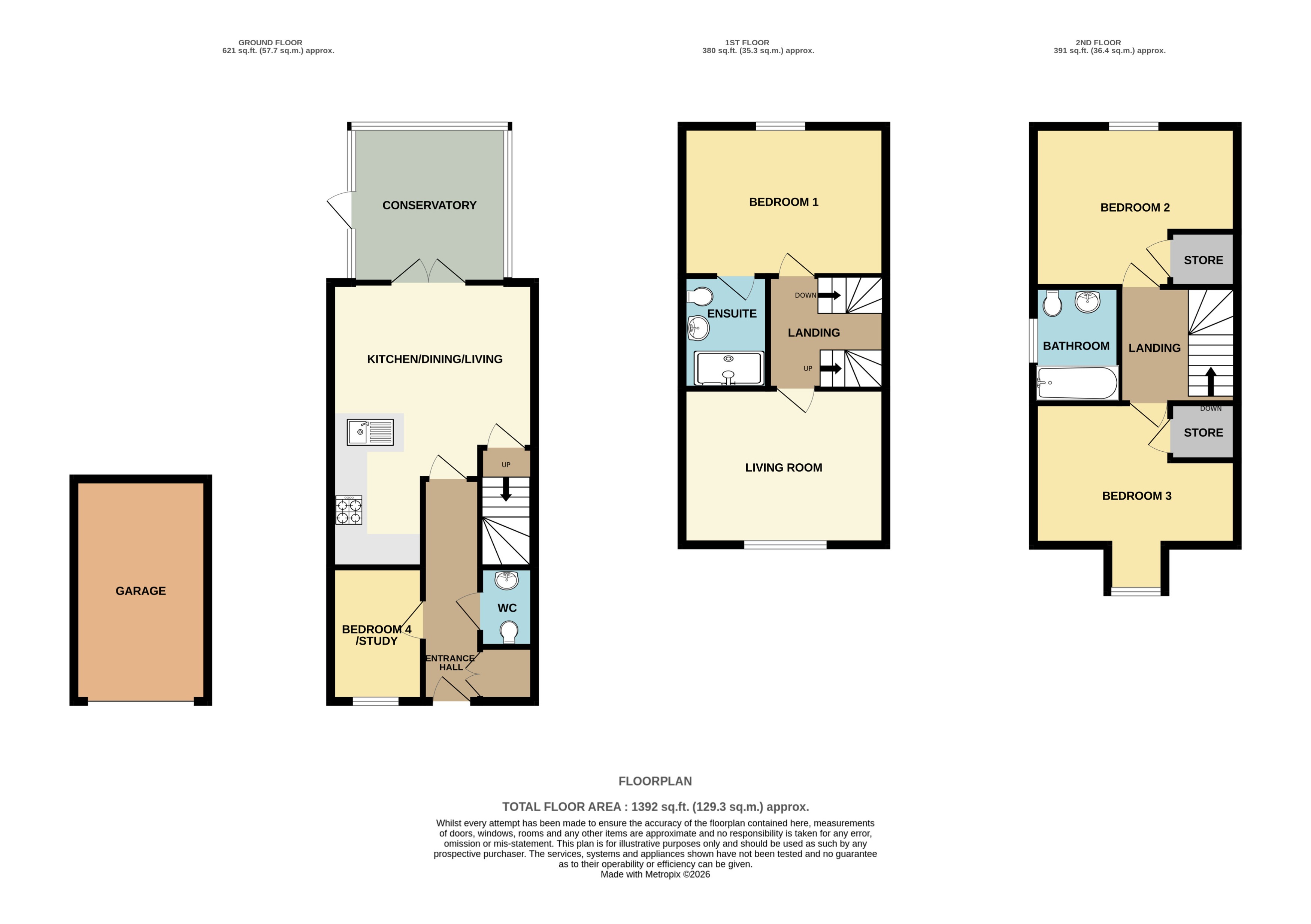 56, Brutus Court, North Hykeham floorplan