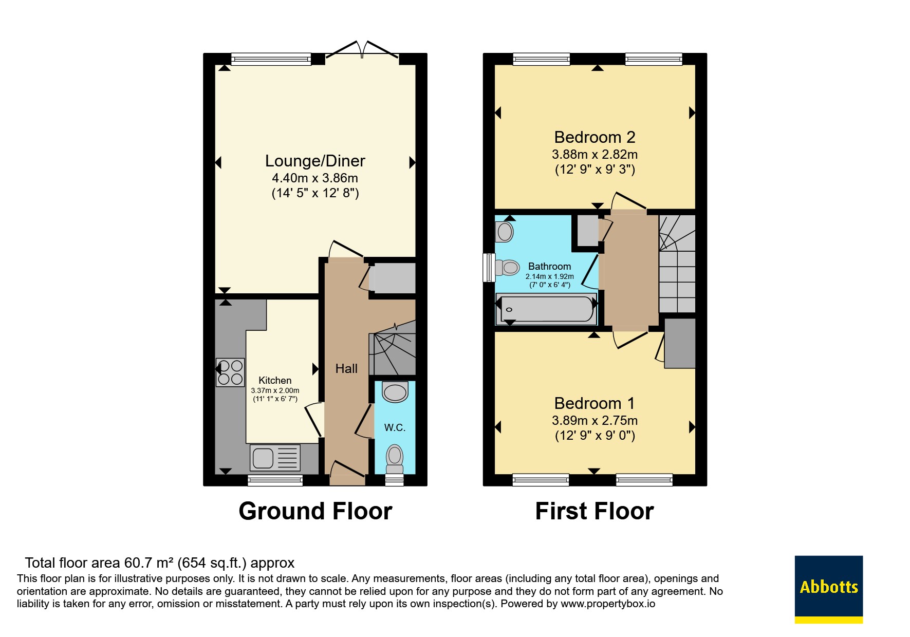 33, Watkins Way, Southend-on-Sea floorplan