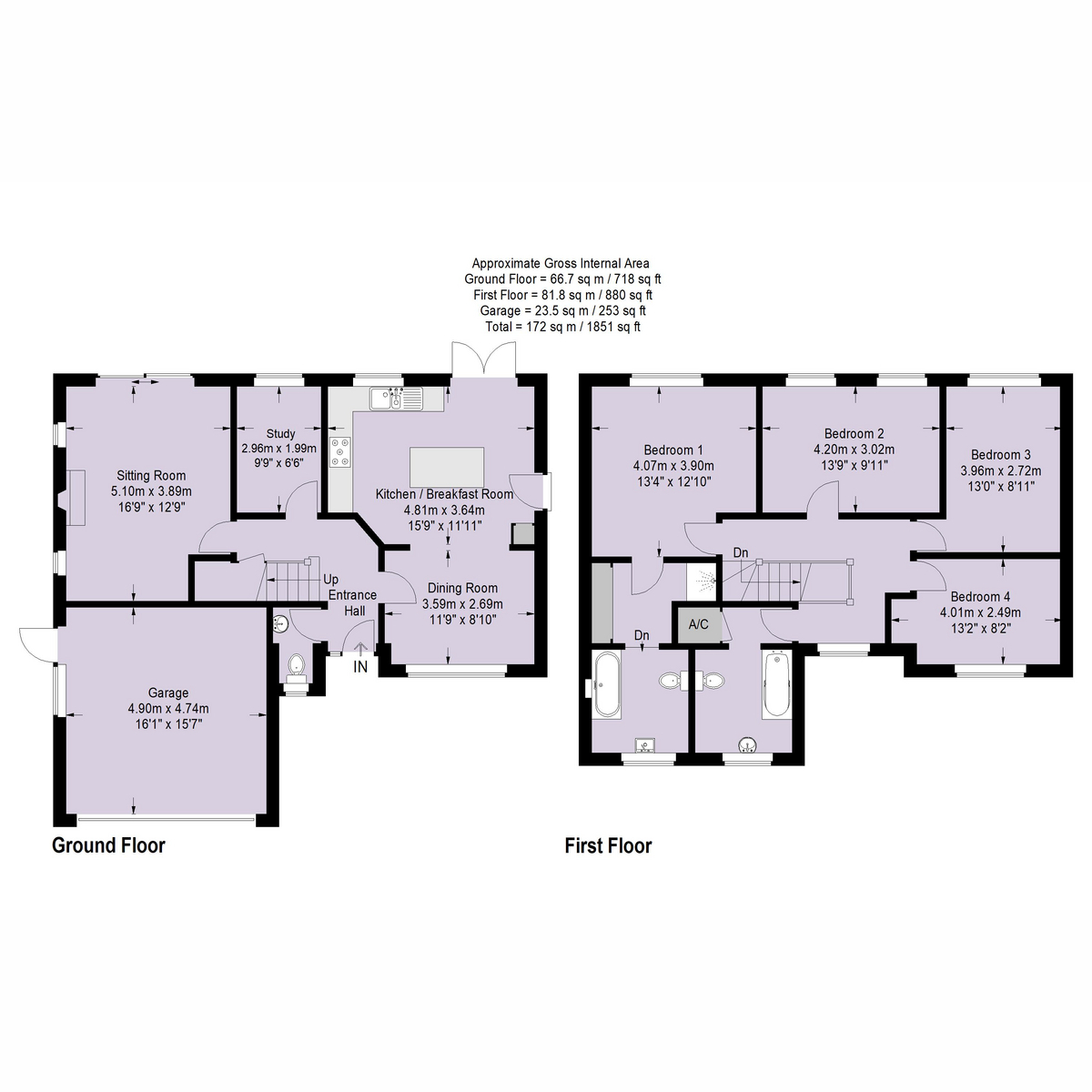 8, Ashley Close, Ringwood floorplan