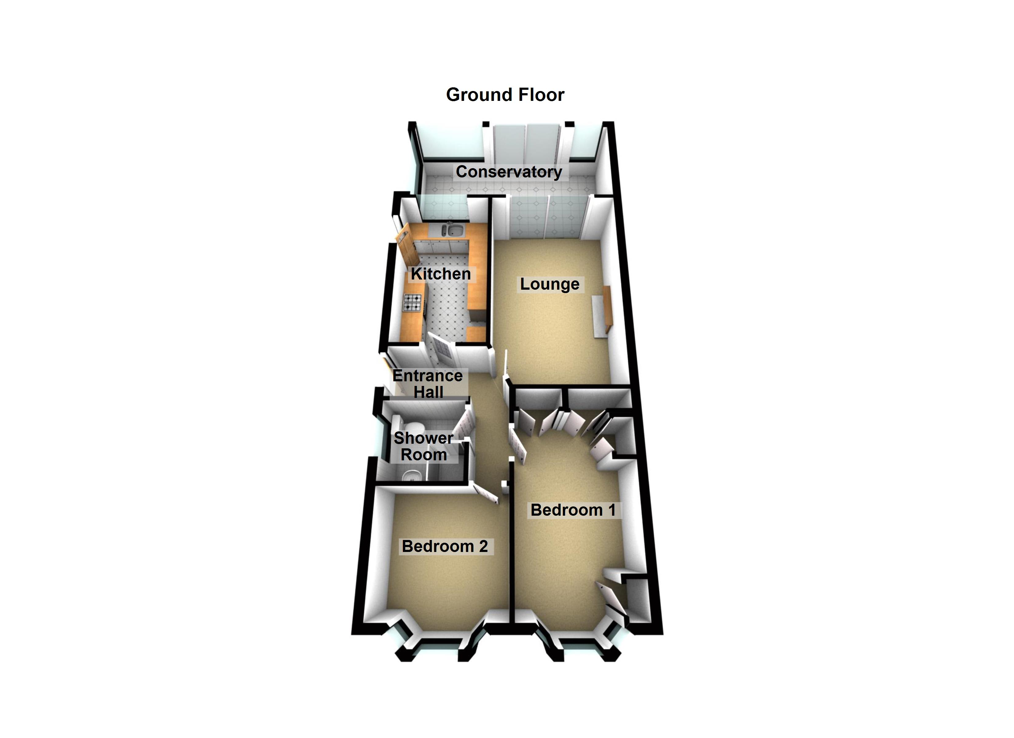 Alice Close, Bedworth, Warwickshire CV12, 2 bedroom bungalow for sale