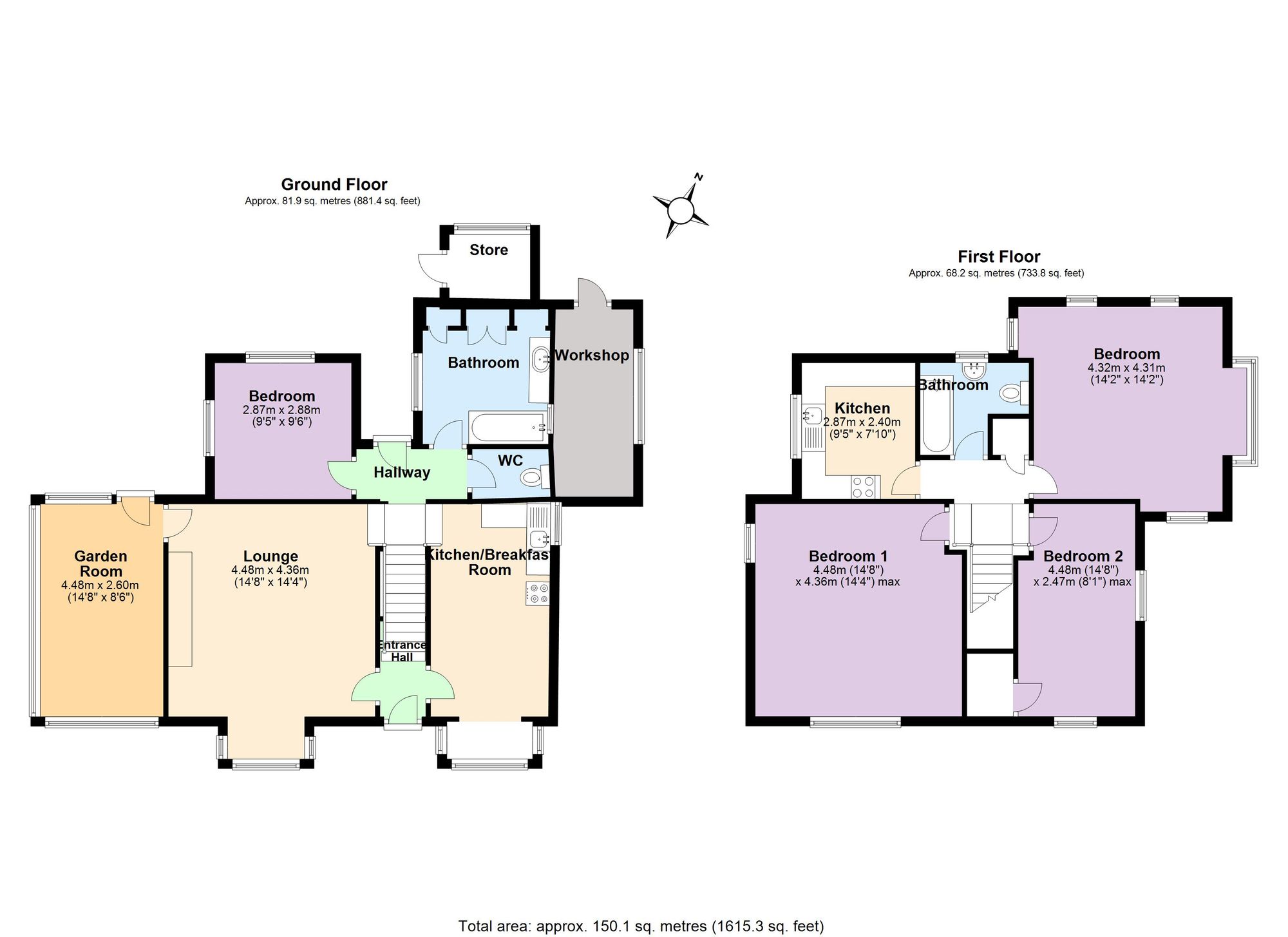 Rowan Cottage, Dartmouth floorplan