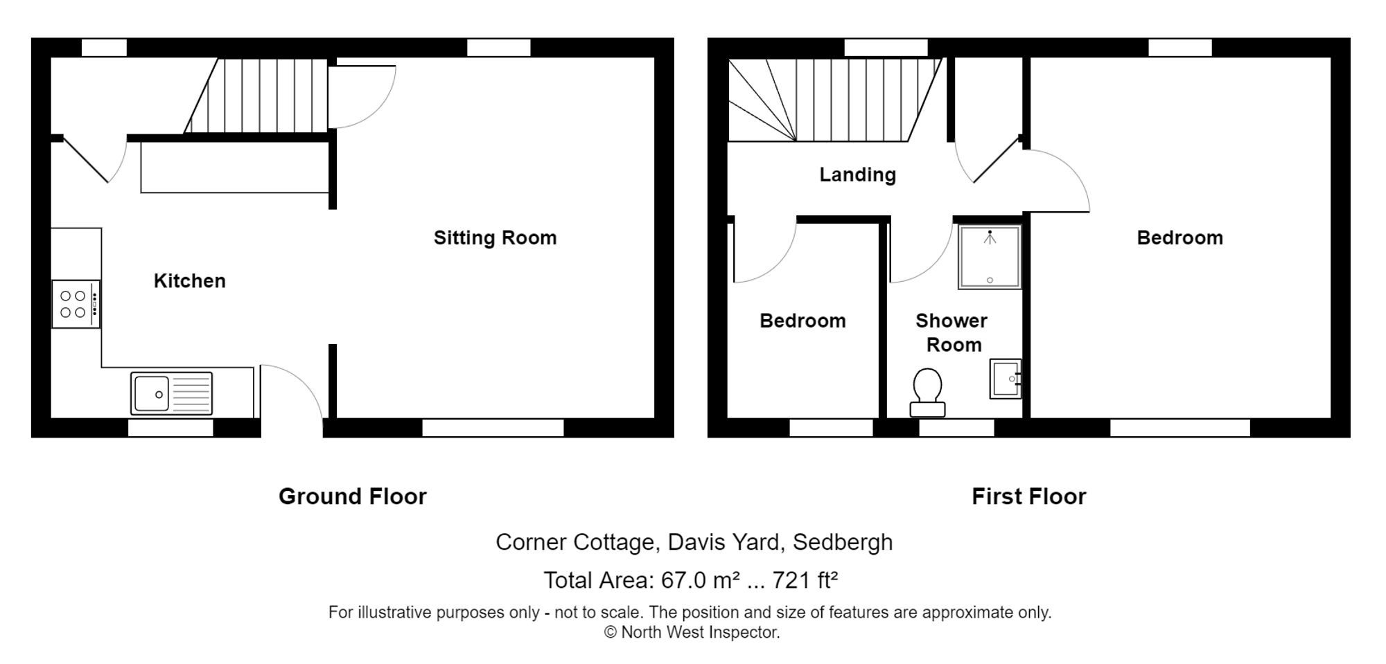 Corner Cottage Davis Yard, Sedbergh floorplan
