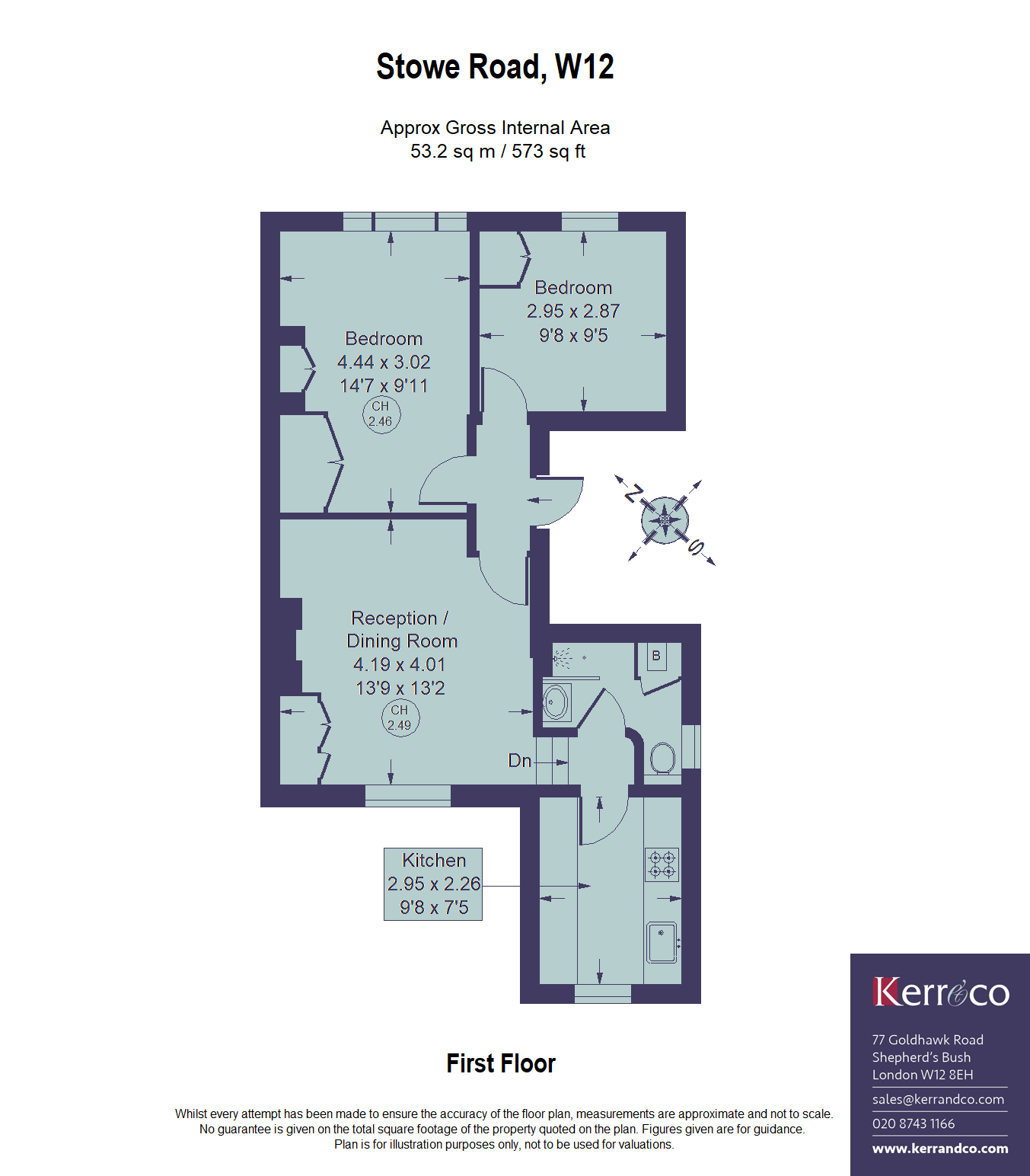 16C, Stowe Road, Shepherd's Bush W12 floorplan
