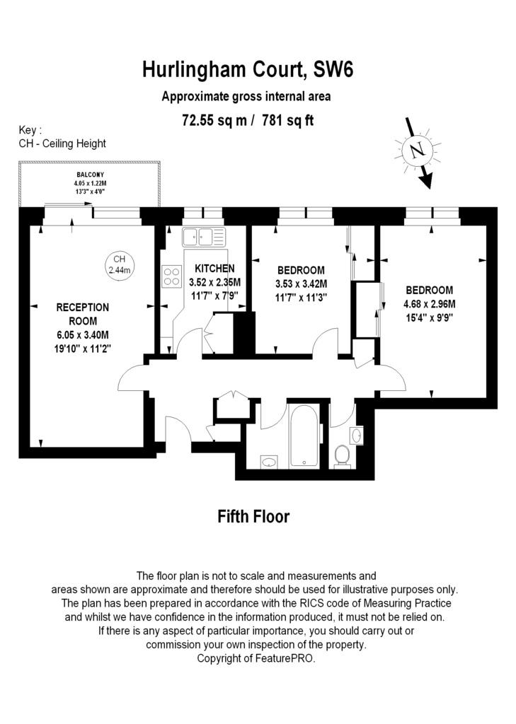 2 Bedrooms Flat to rent in Ranelagh Gardens, London SW6