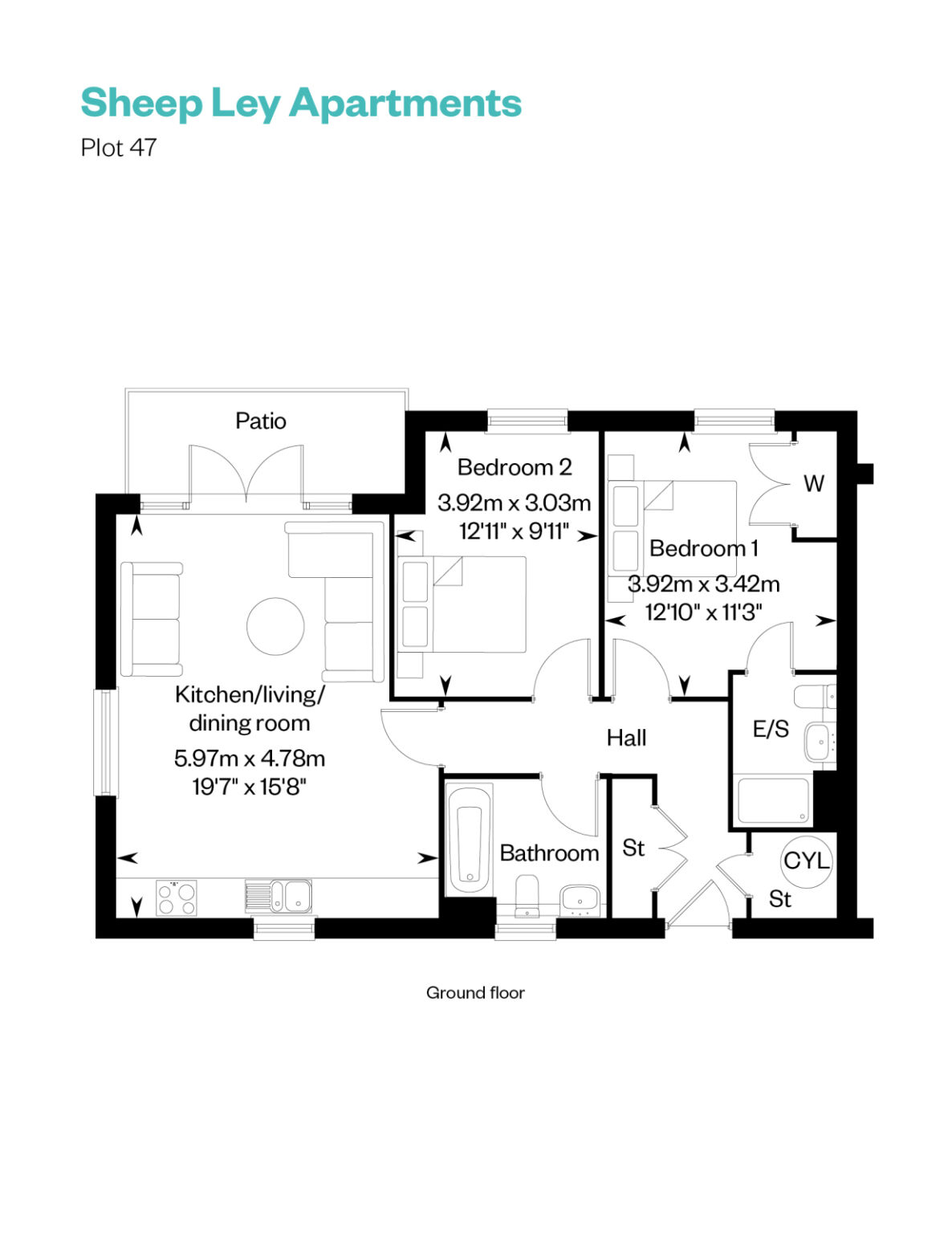 Plot 47, Cala At Waterbeach,, Massingham Way, Cambridge floorplan