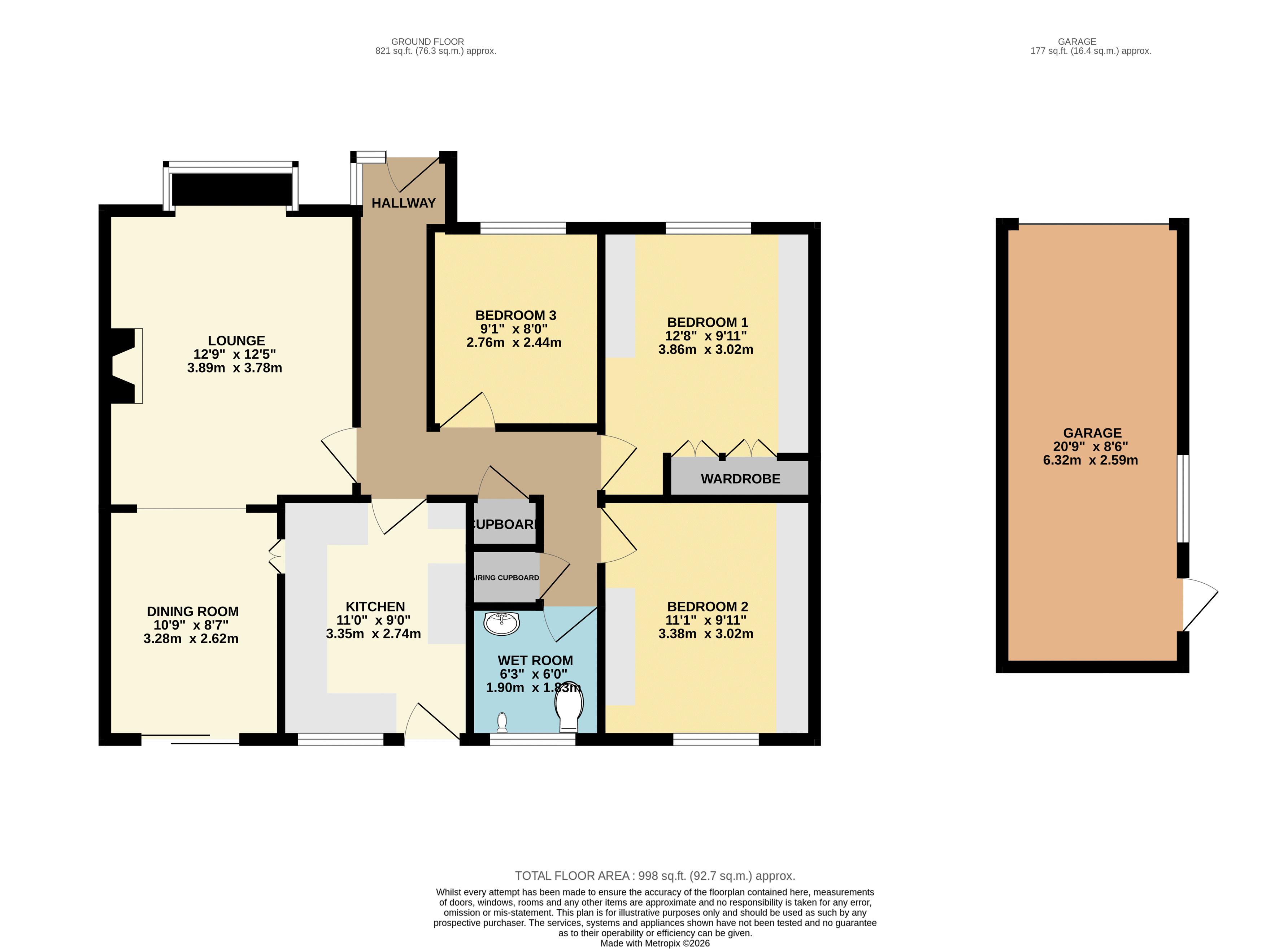 Chatsworth Close, Lincoln floorplan